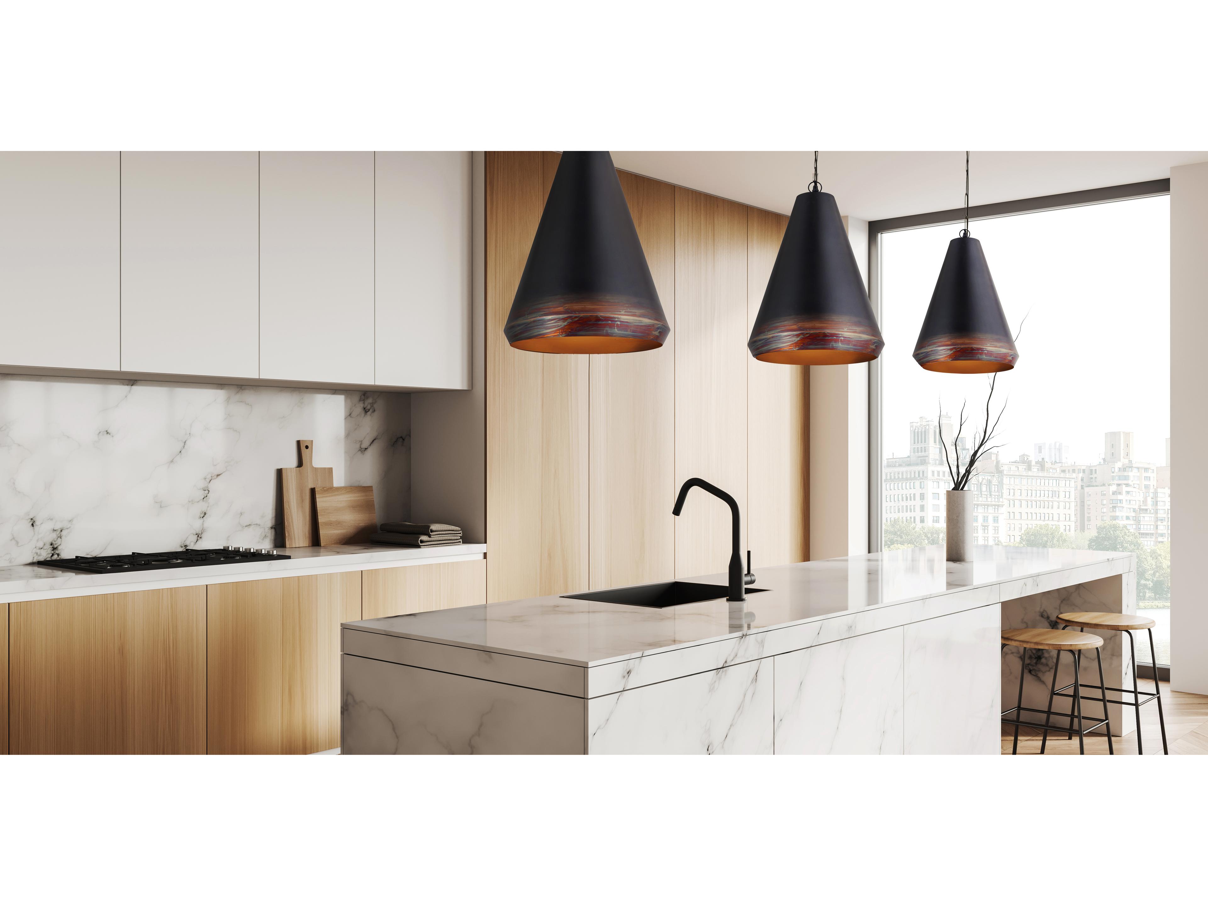 Canarm Soma 1 -light Black Pendant