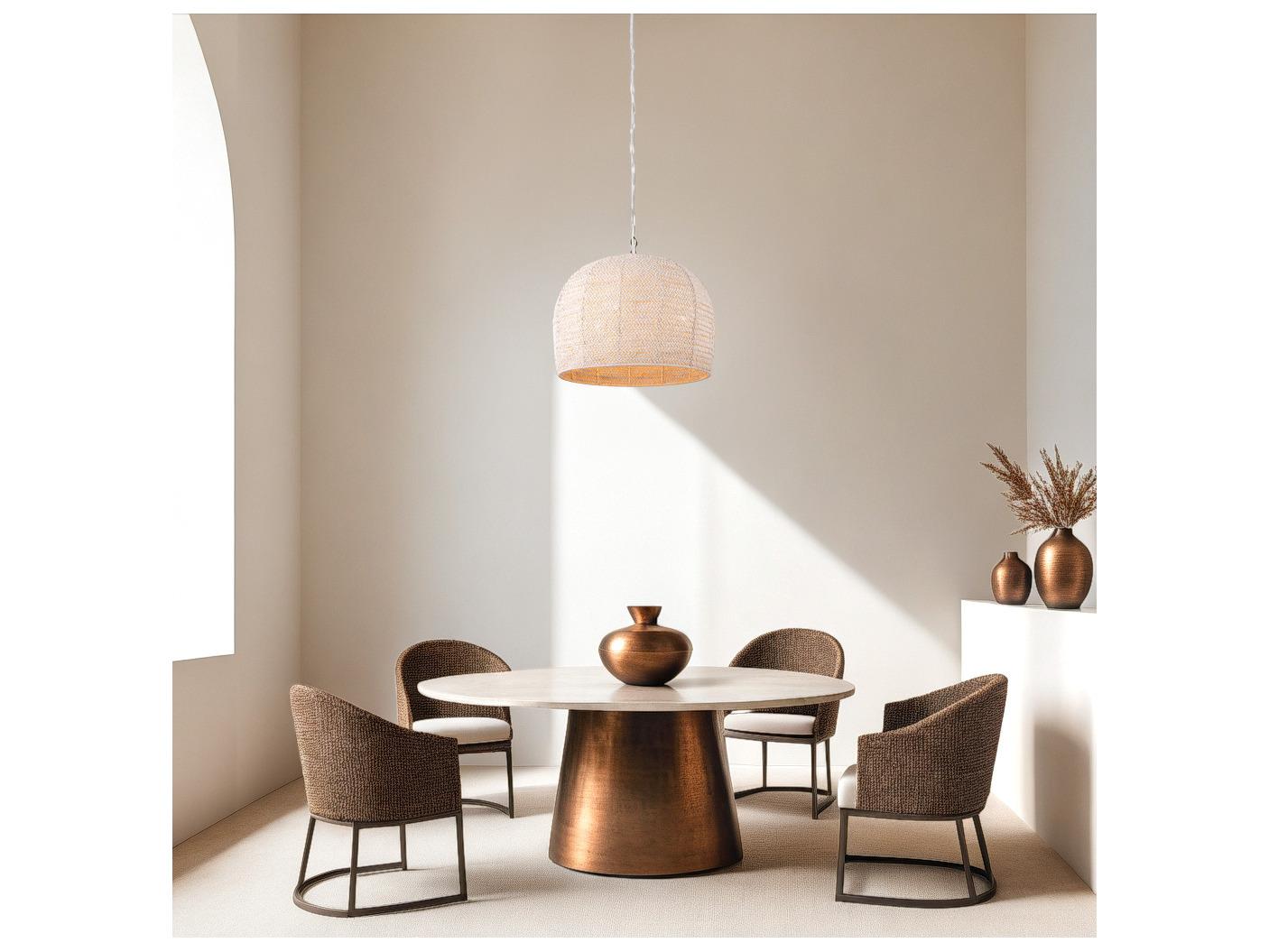 Canarm Devi 3 -light White Dome Pendant