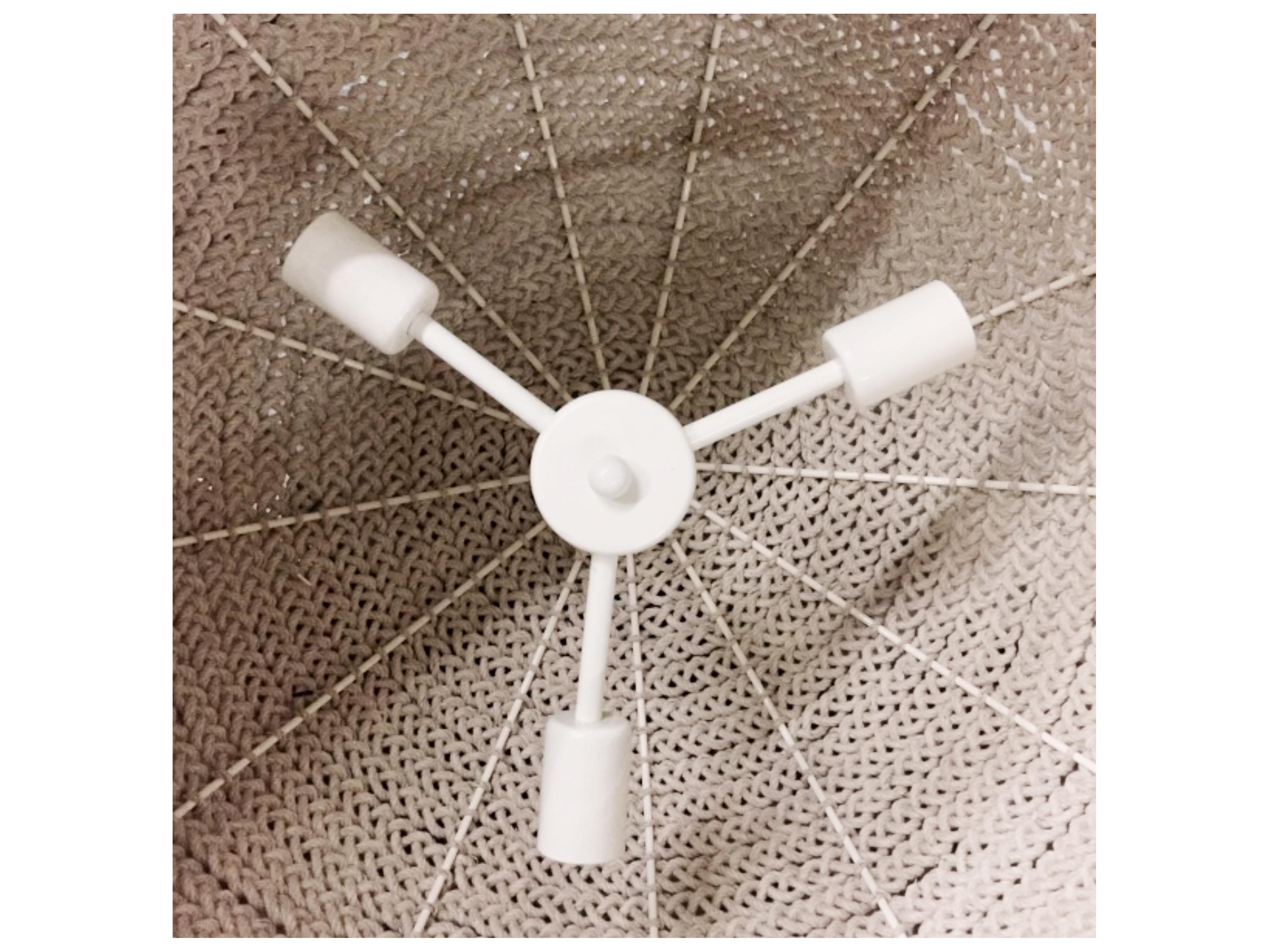 Canarm Devi 3 -light White Dome Pendant