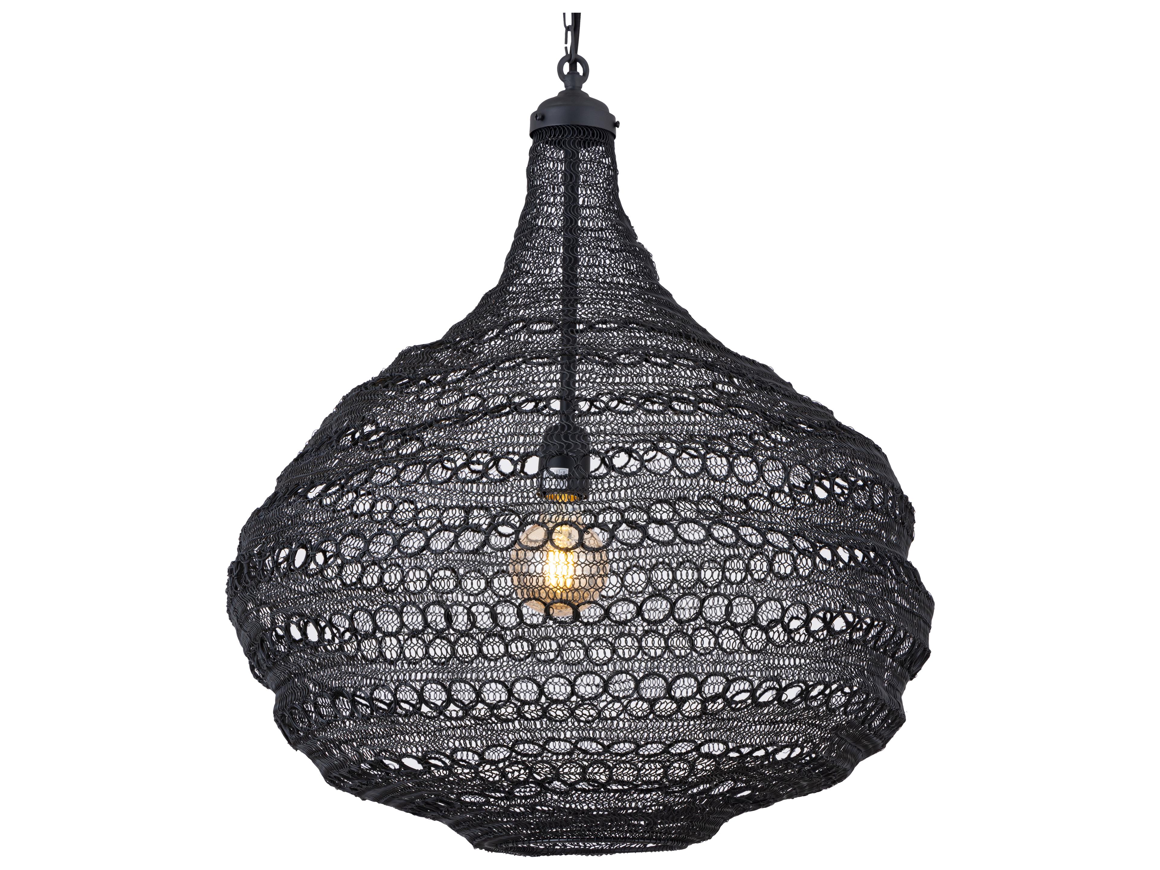 Canarm Zain Black Globe Pendant