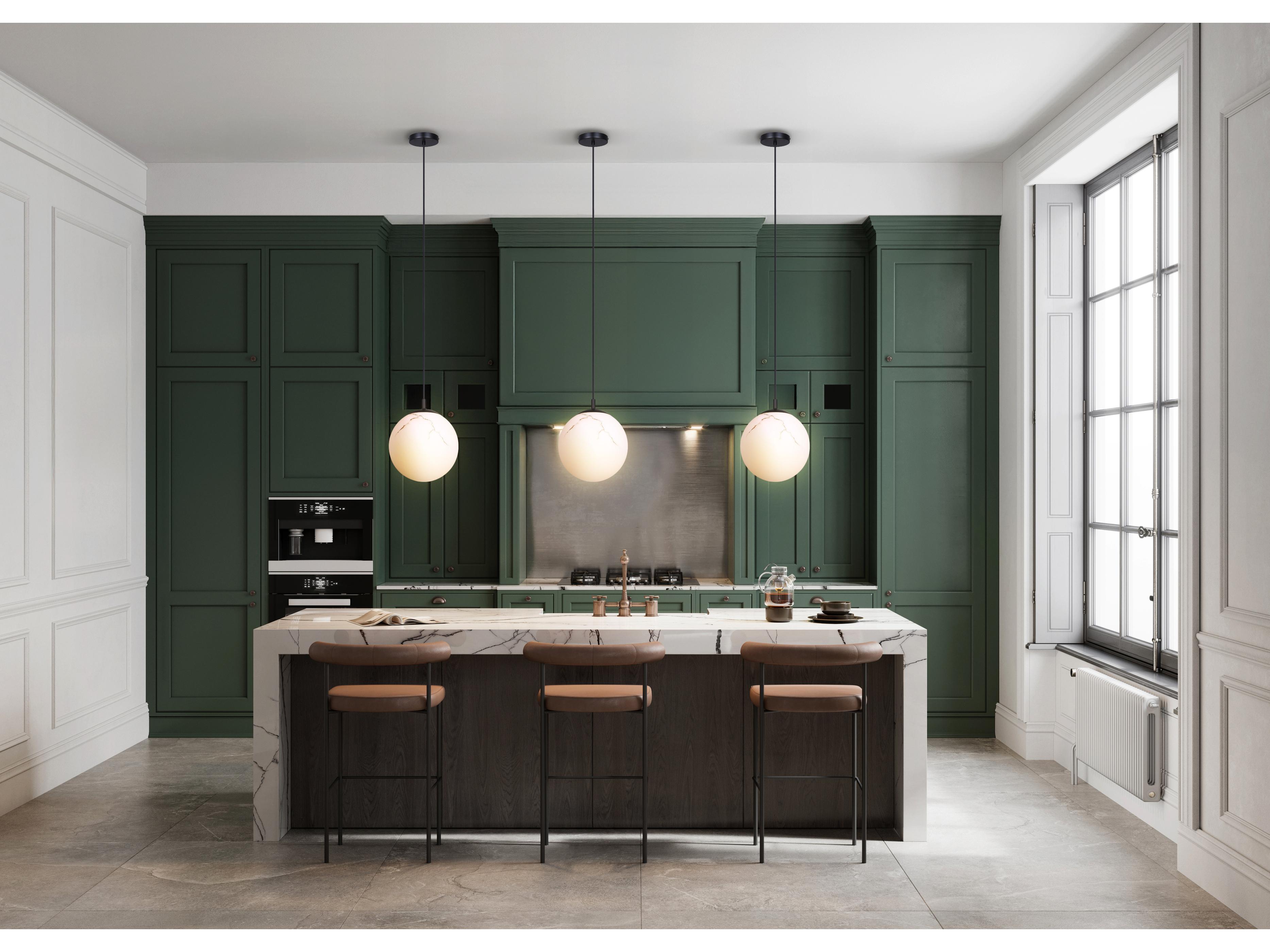 Canarm Halsey 1 -light Black Globe Mini Pendant