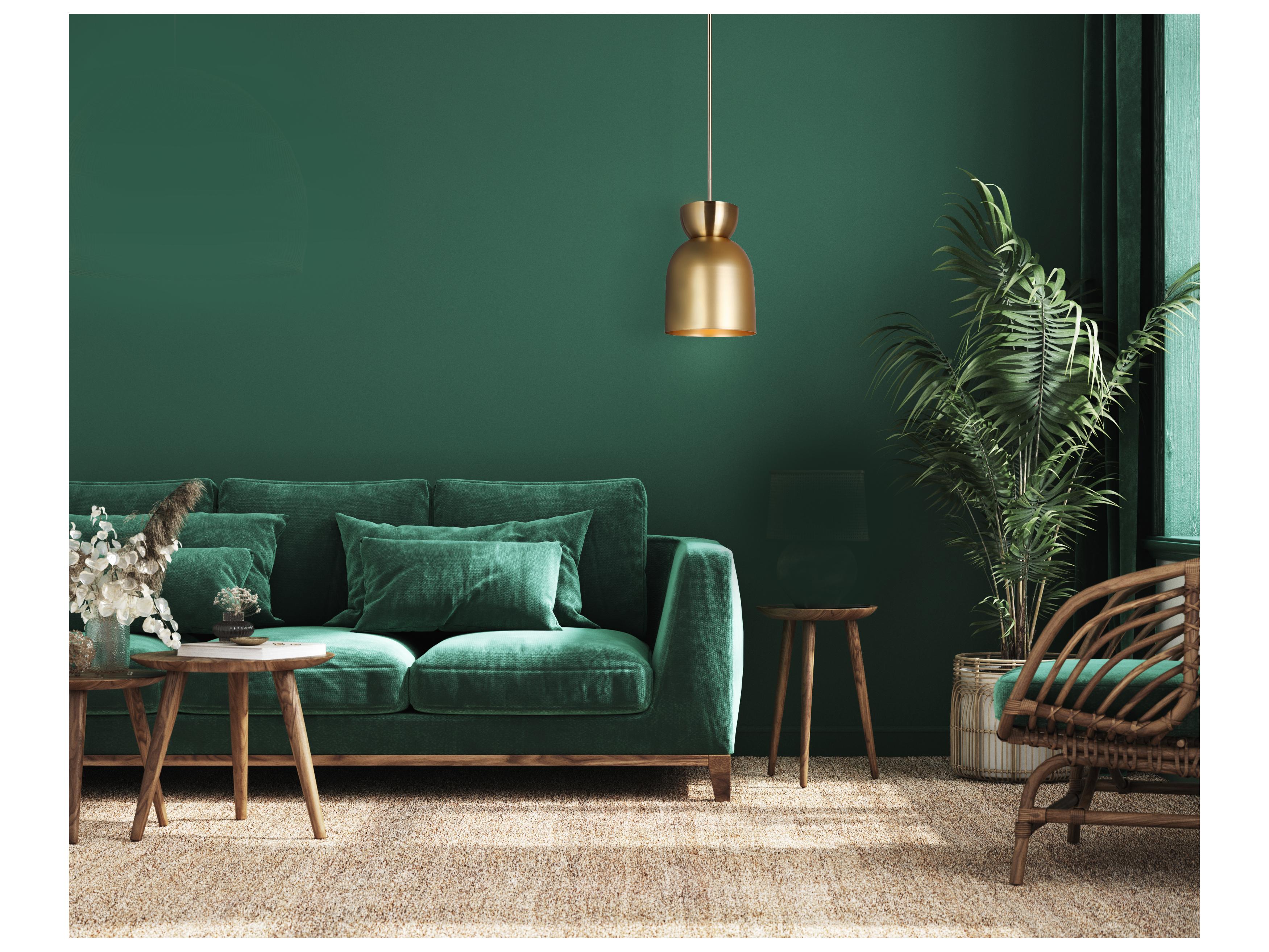 Canarm Aurea 1 -light Gold Bell Mini Pendant