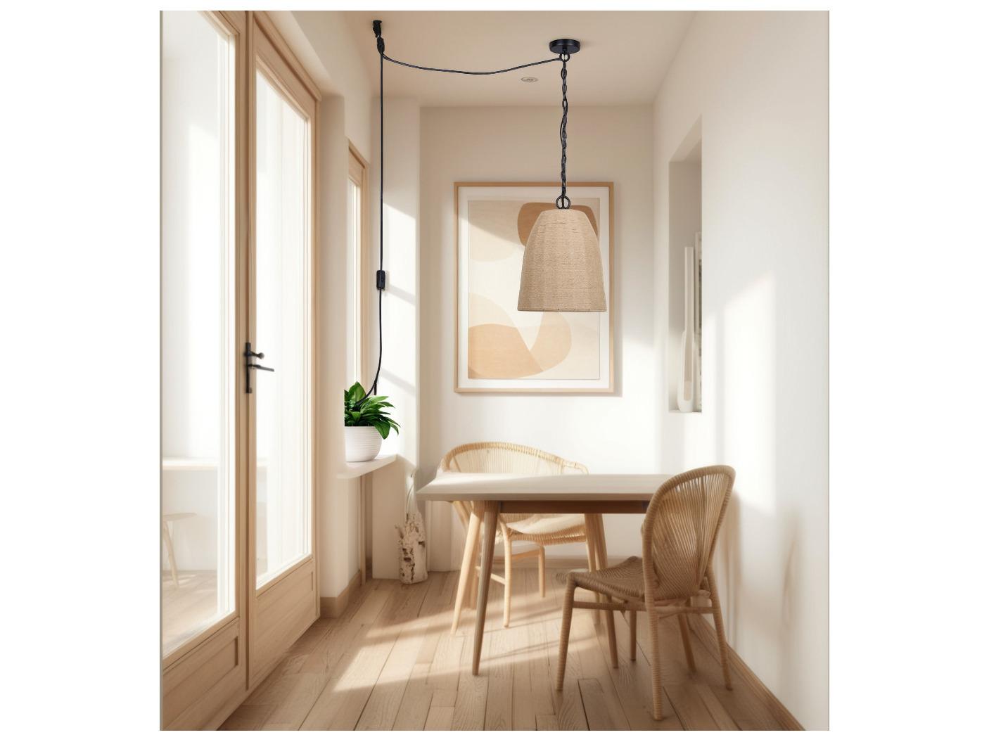 Canarm Malmo 1 -light Black Bell Mini Pendant