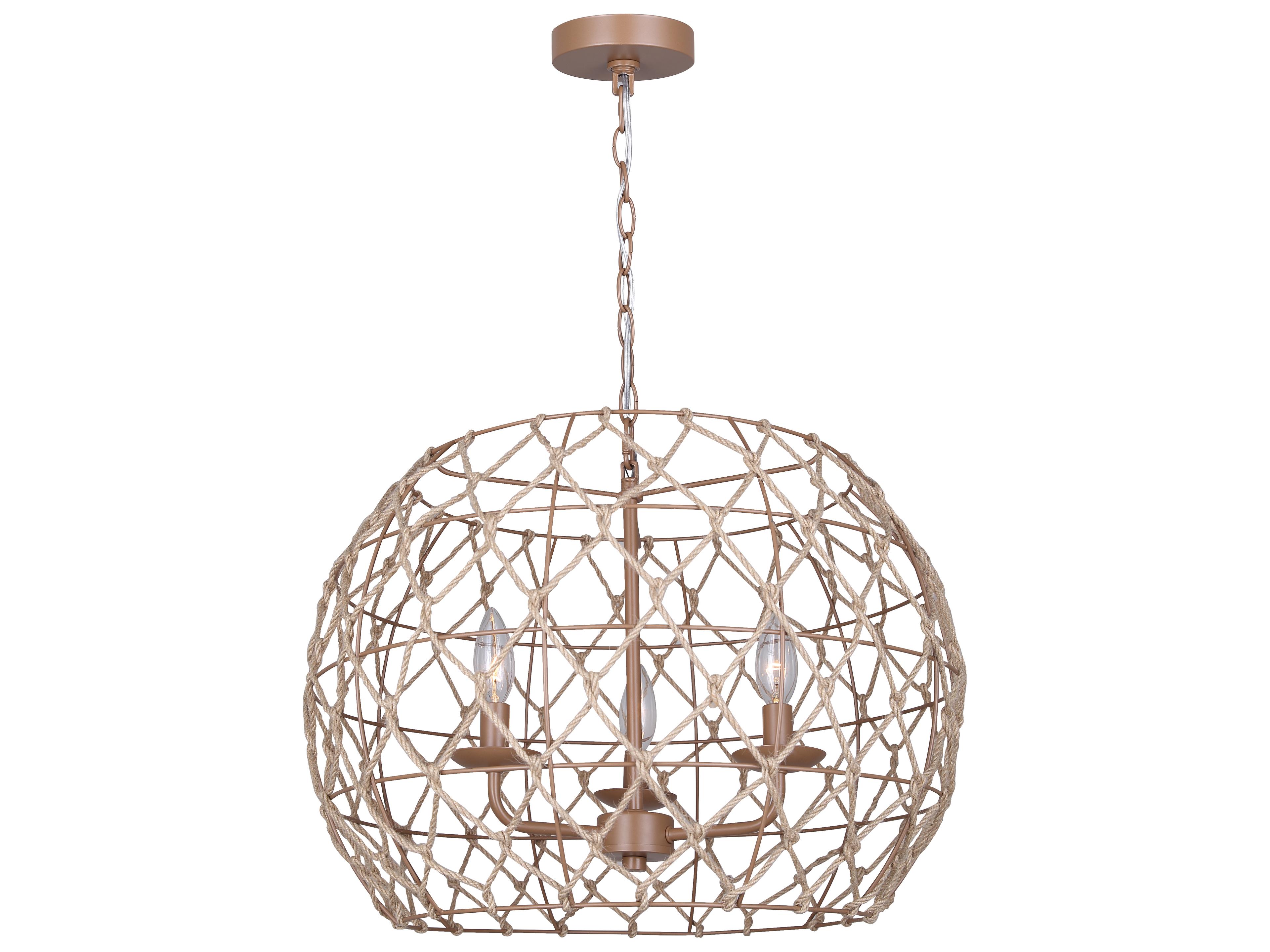 Canarm Aura 3 -light Brown Pendant