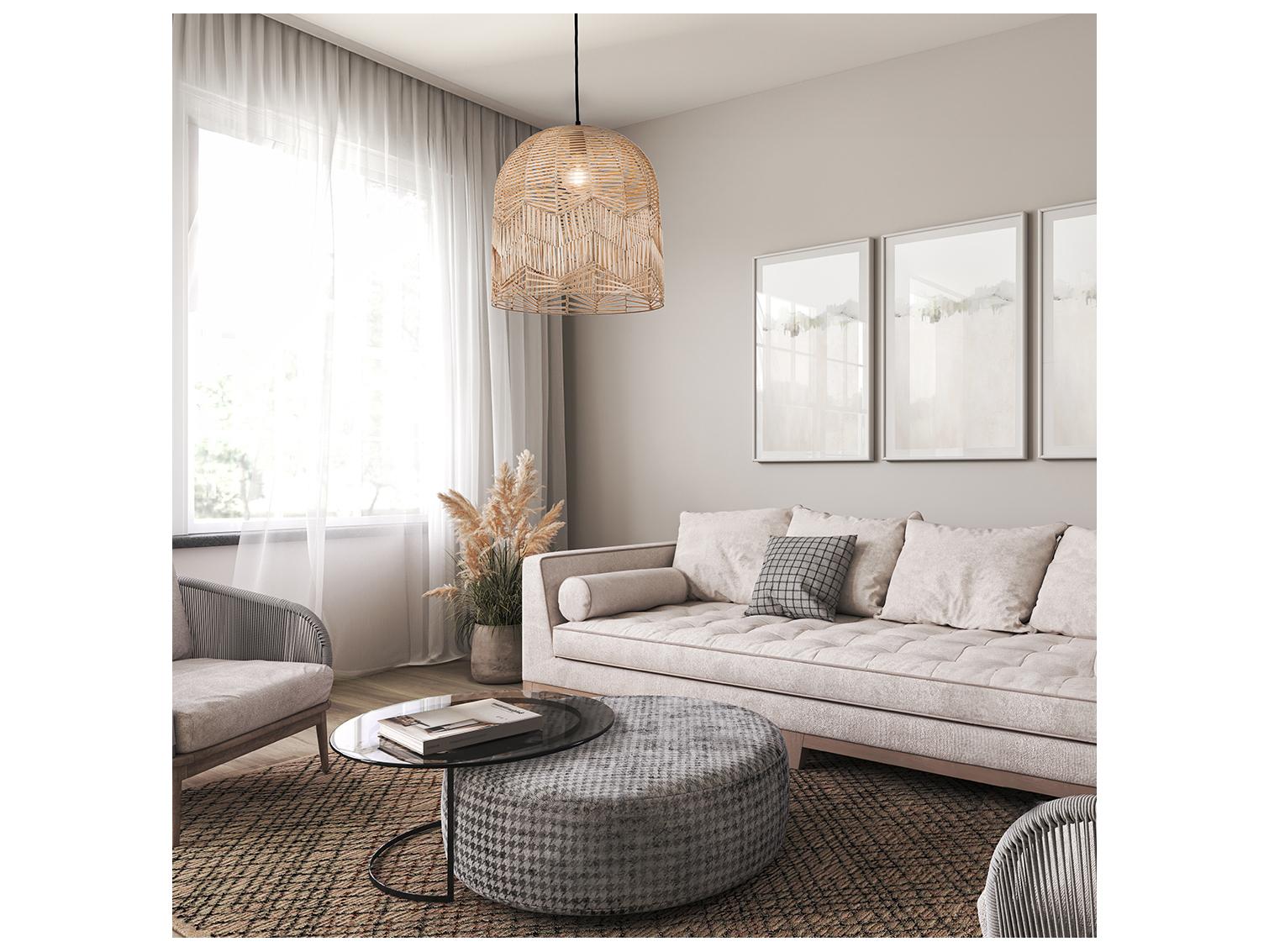 Canarm Indy 1 -light Brown Bell Pendant