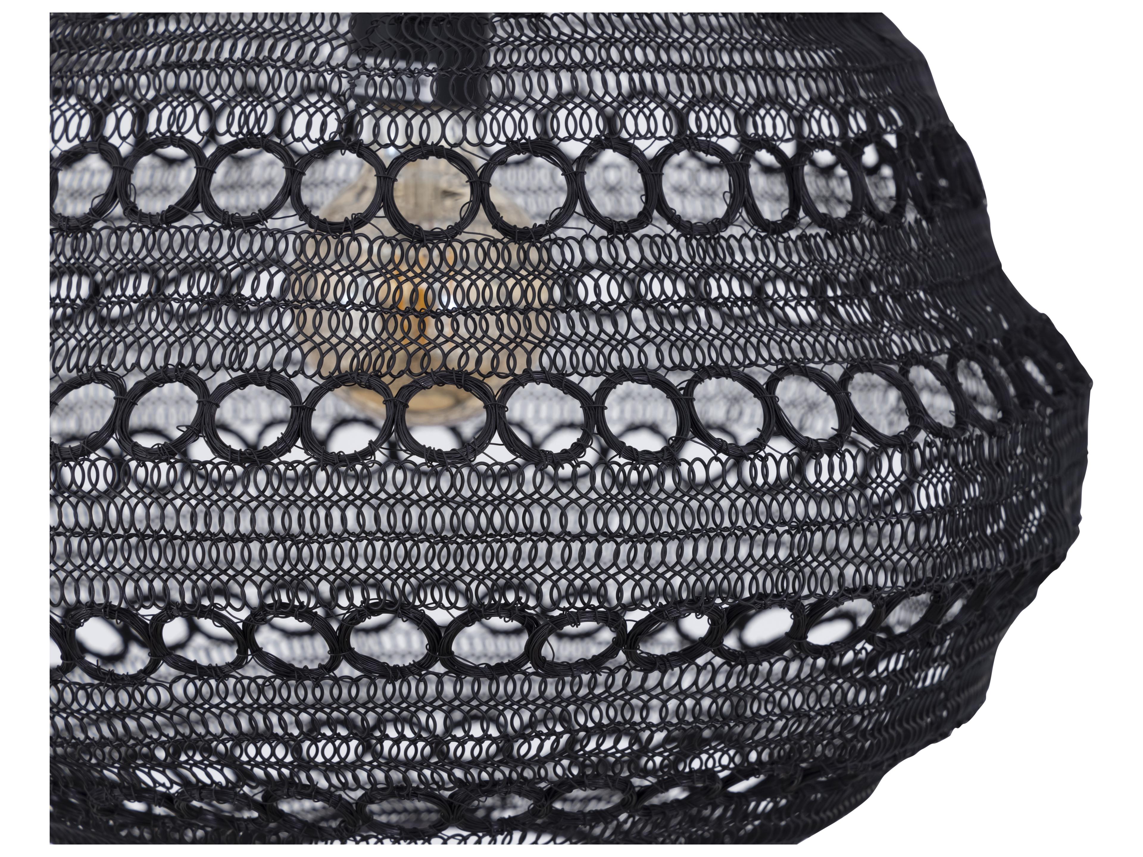 Canarm Agra 1 -light Black Globe Pendant