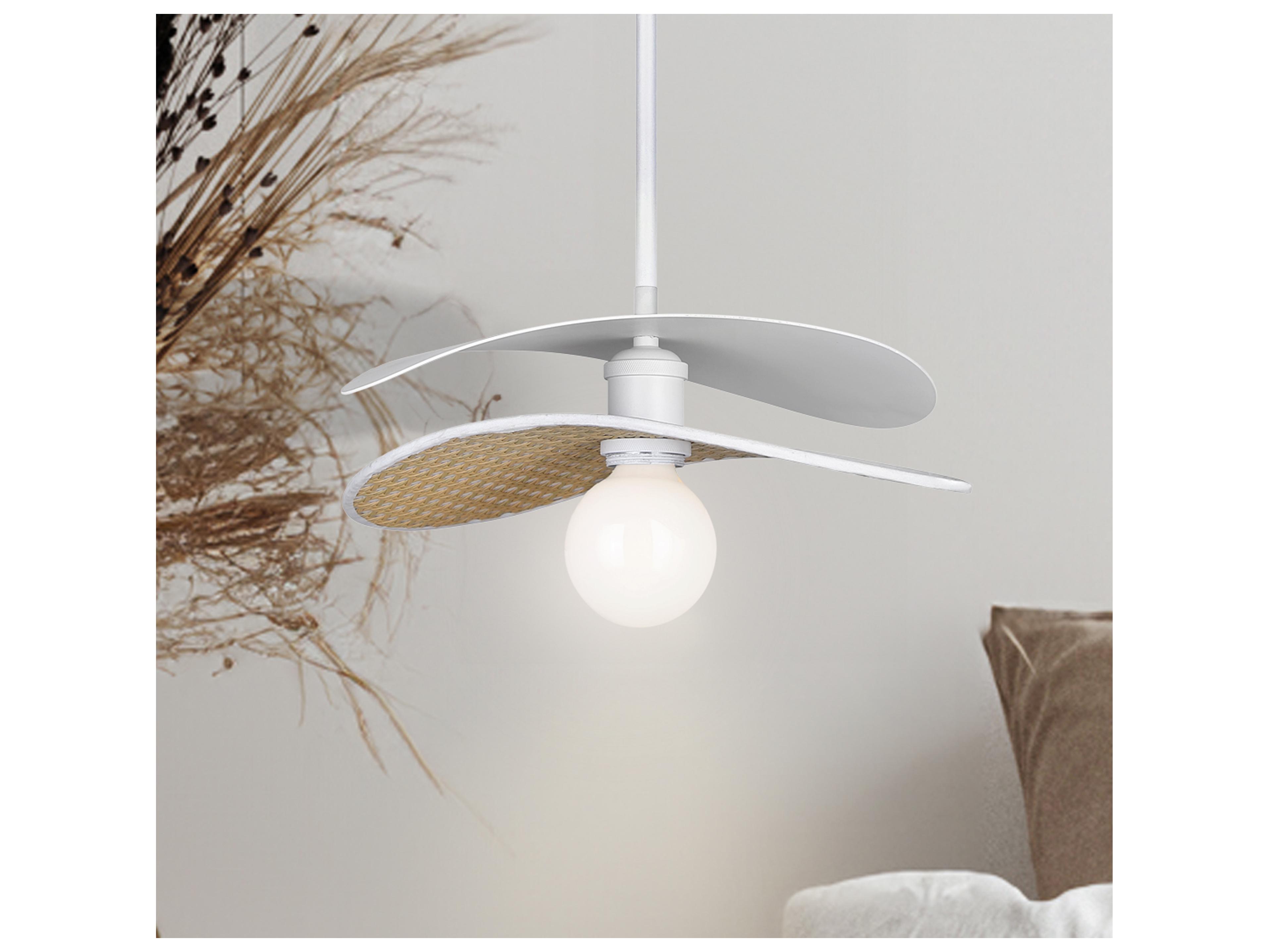 Canarm Elodie 1 -light White Pendant