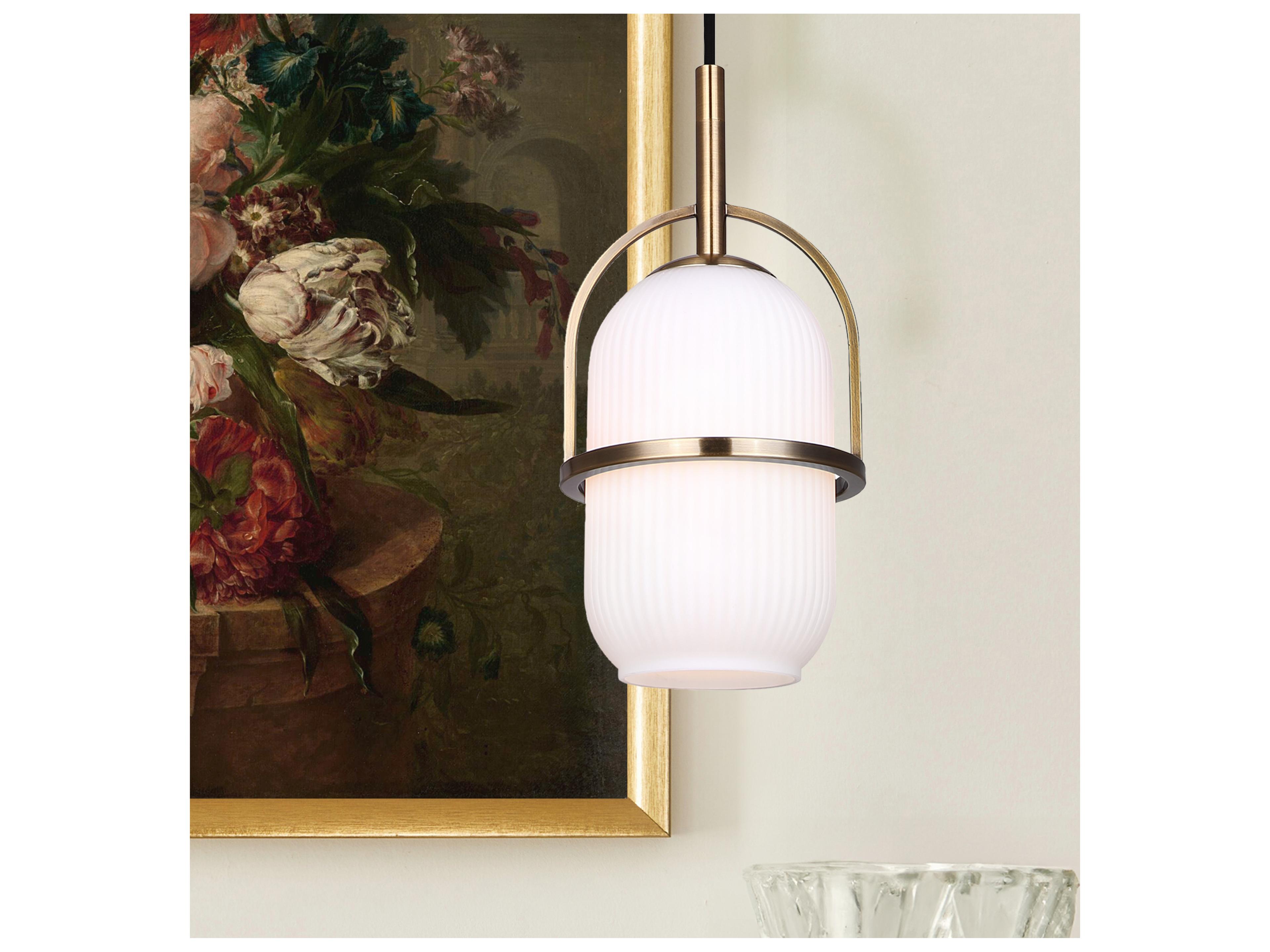 Canarm Eve 1 -light Gold Cylinder Mini Pendant