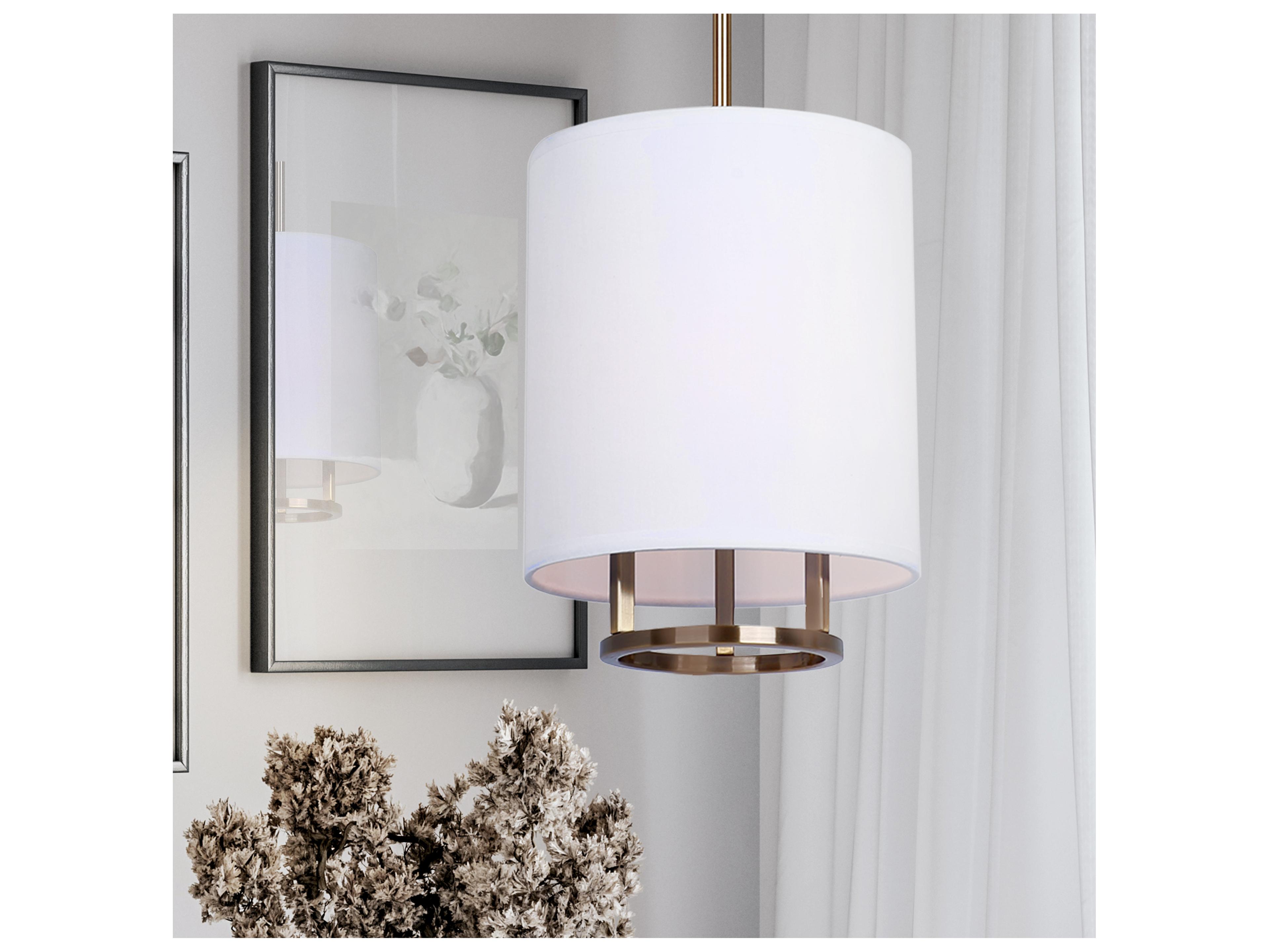 Canarm Bonnie 1 -light Gold Drum Mini Pendant