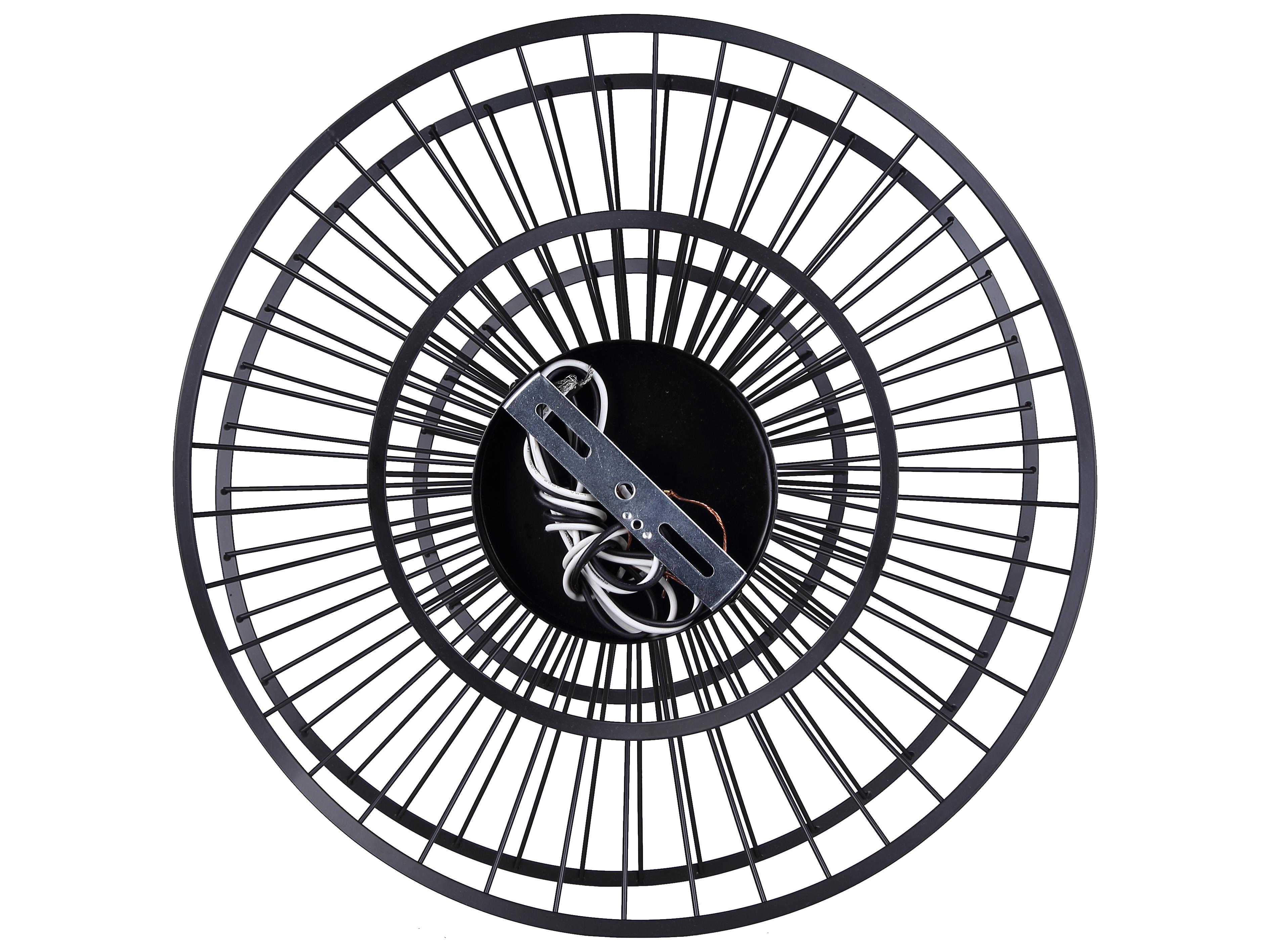 Canarm Channel 6 -light Black Geometric Pendant