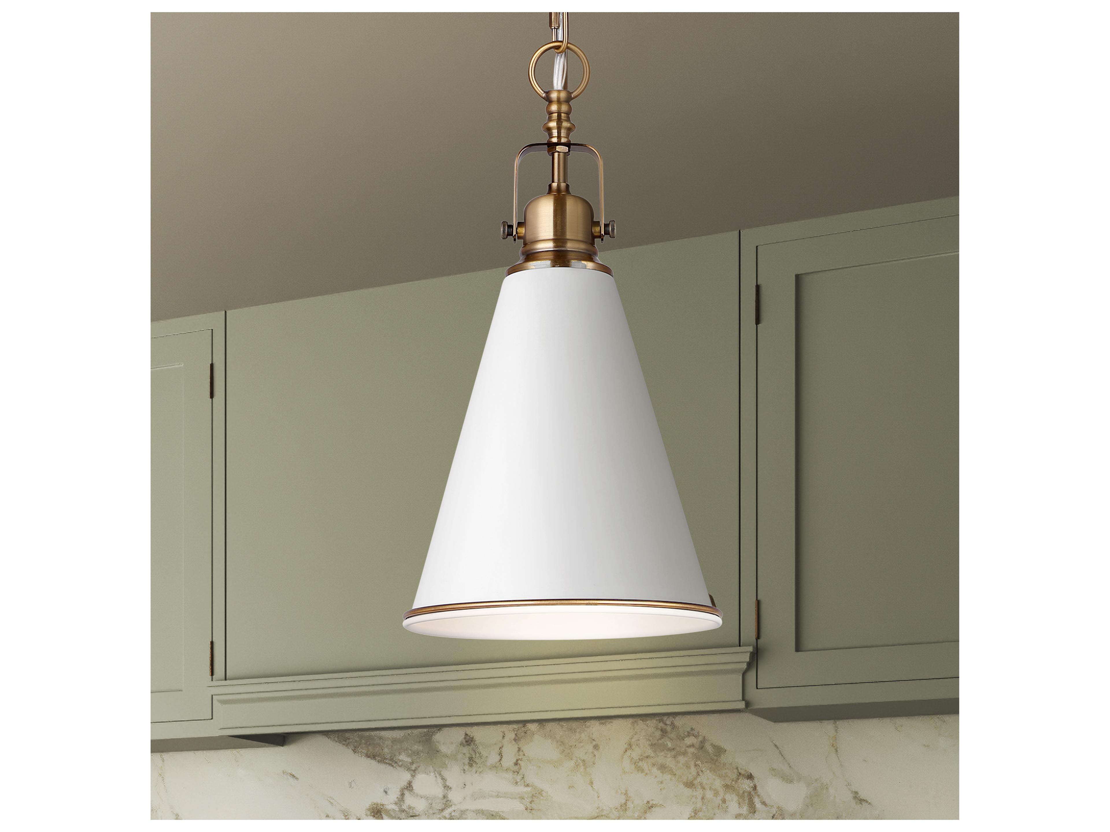 Canarm Ollie 1 -light Brass Mini Pendant