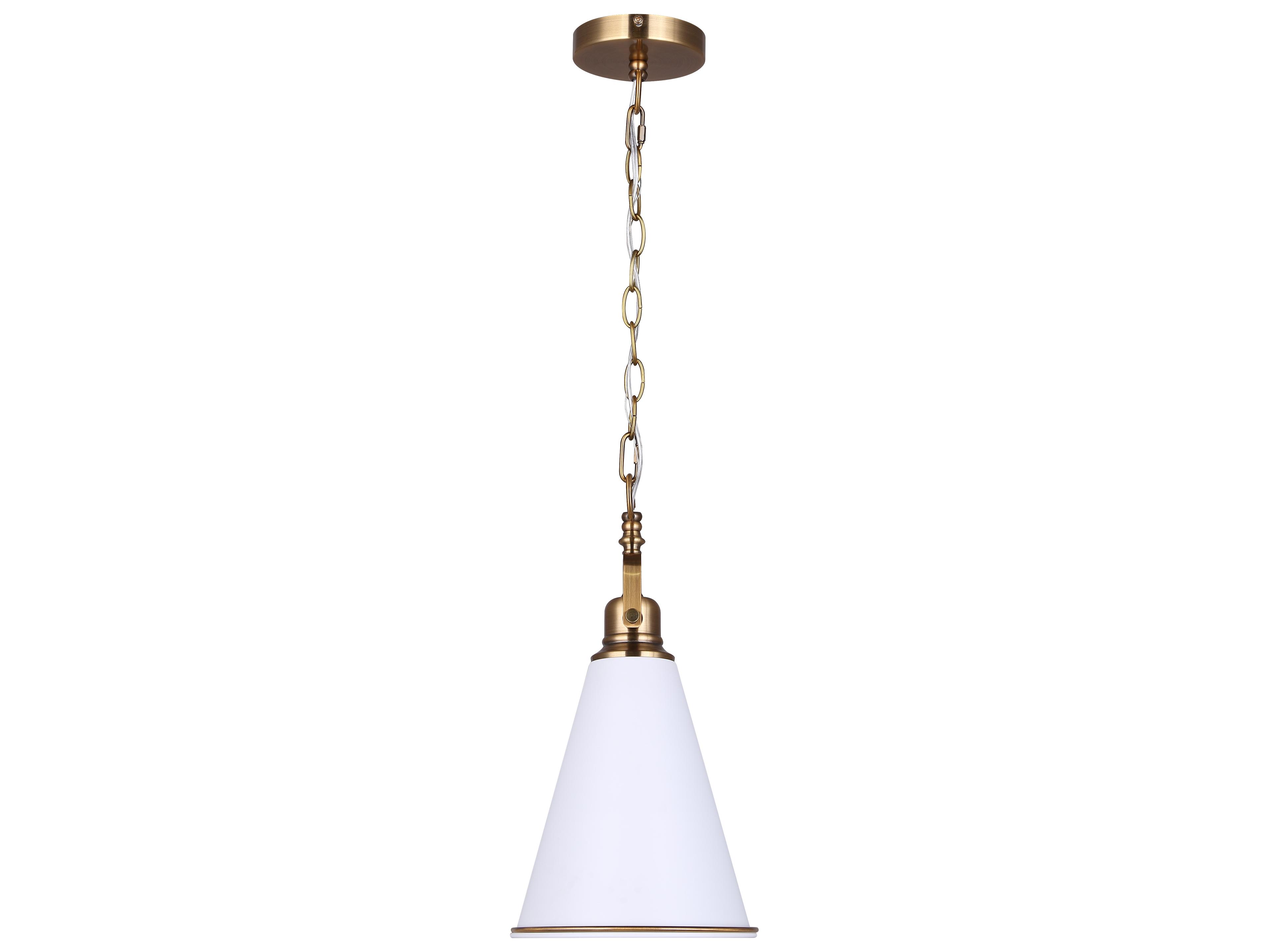Canarm Ollie 1 -light Brass Mini Pendant