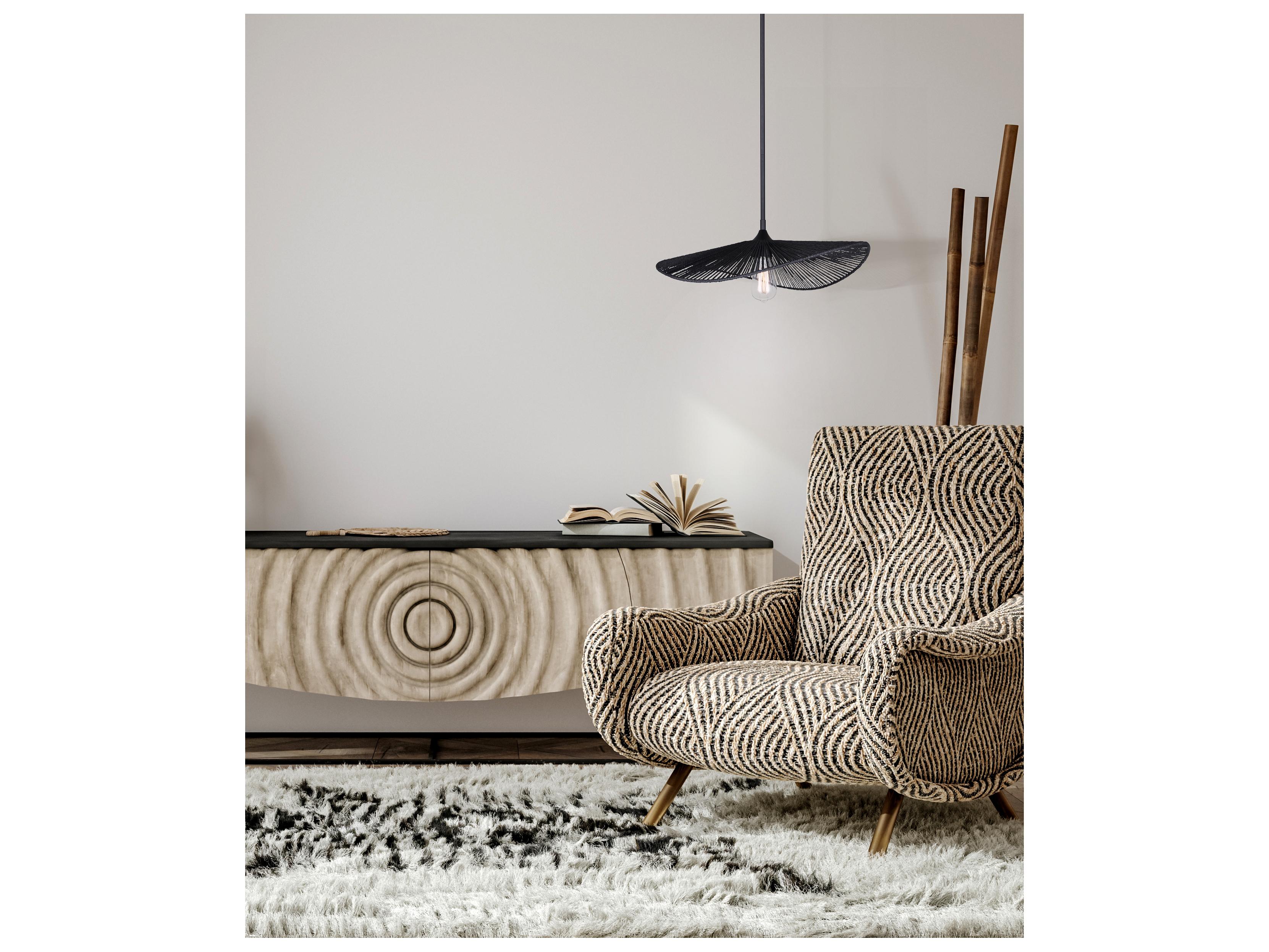 Canarm Georgia 1 -light Black Geometric Pendant