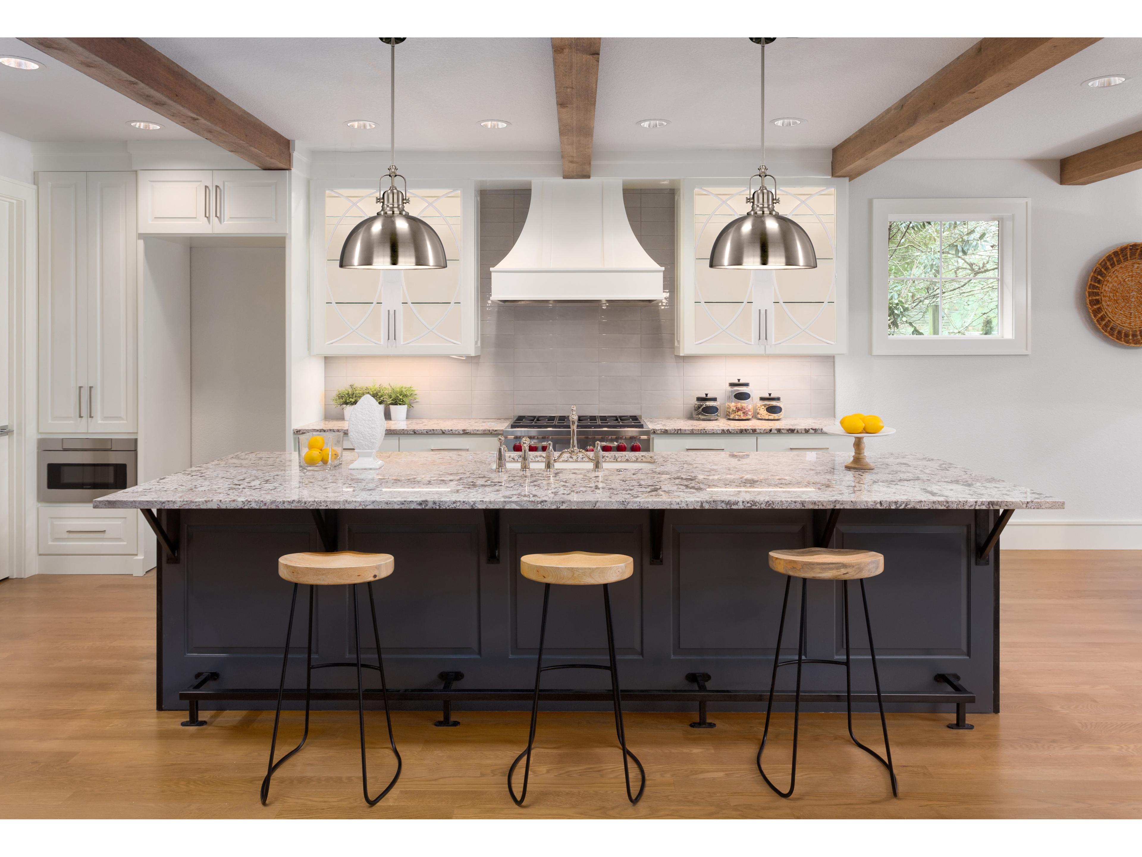 Canarm Polo 1 -light Nickel Bowl Mini Pendant