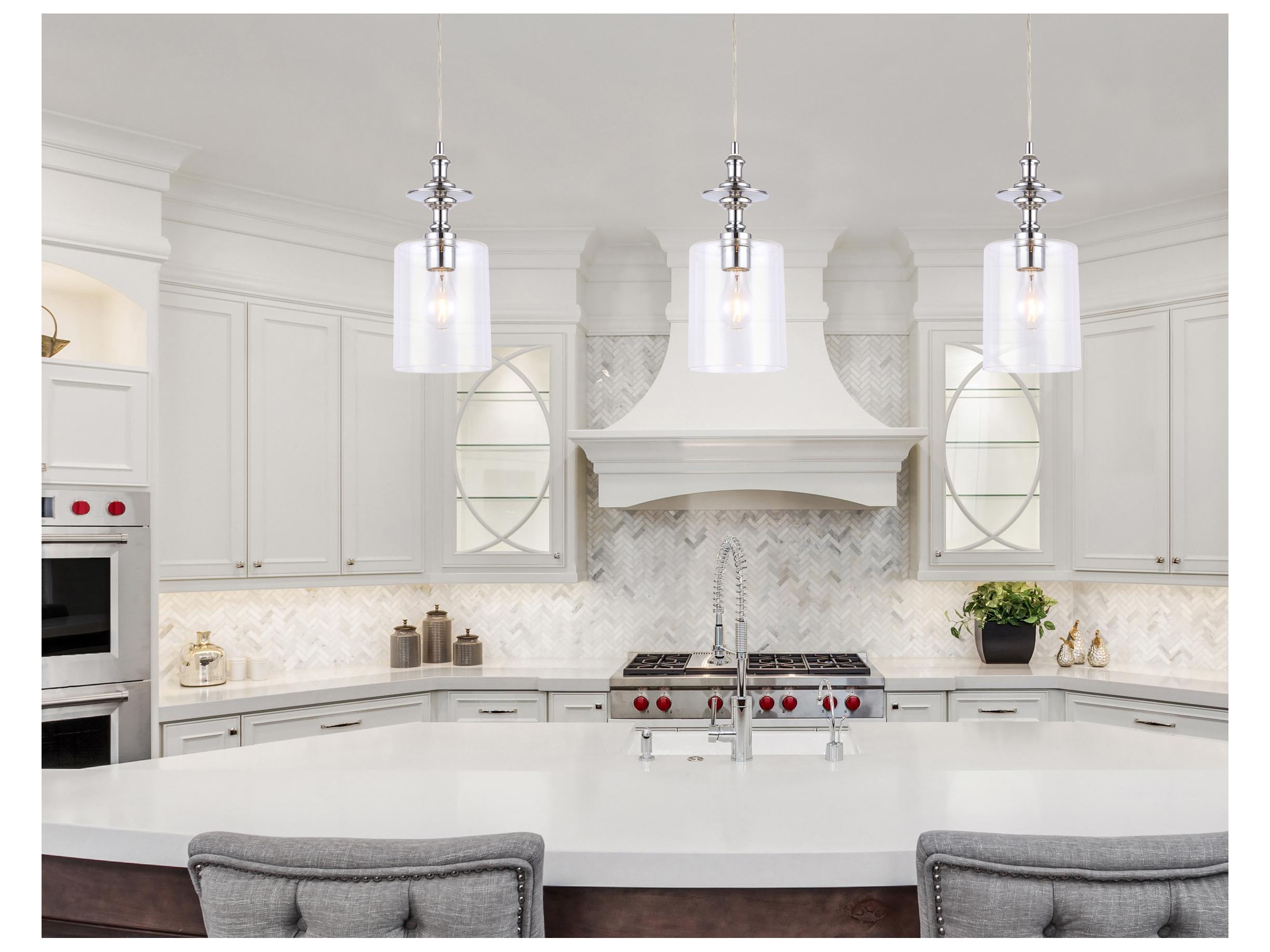 Canarm York 1 -light Chrome Cylinder Mini Pendant