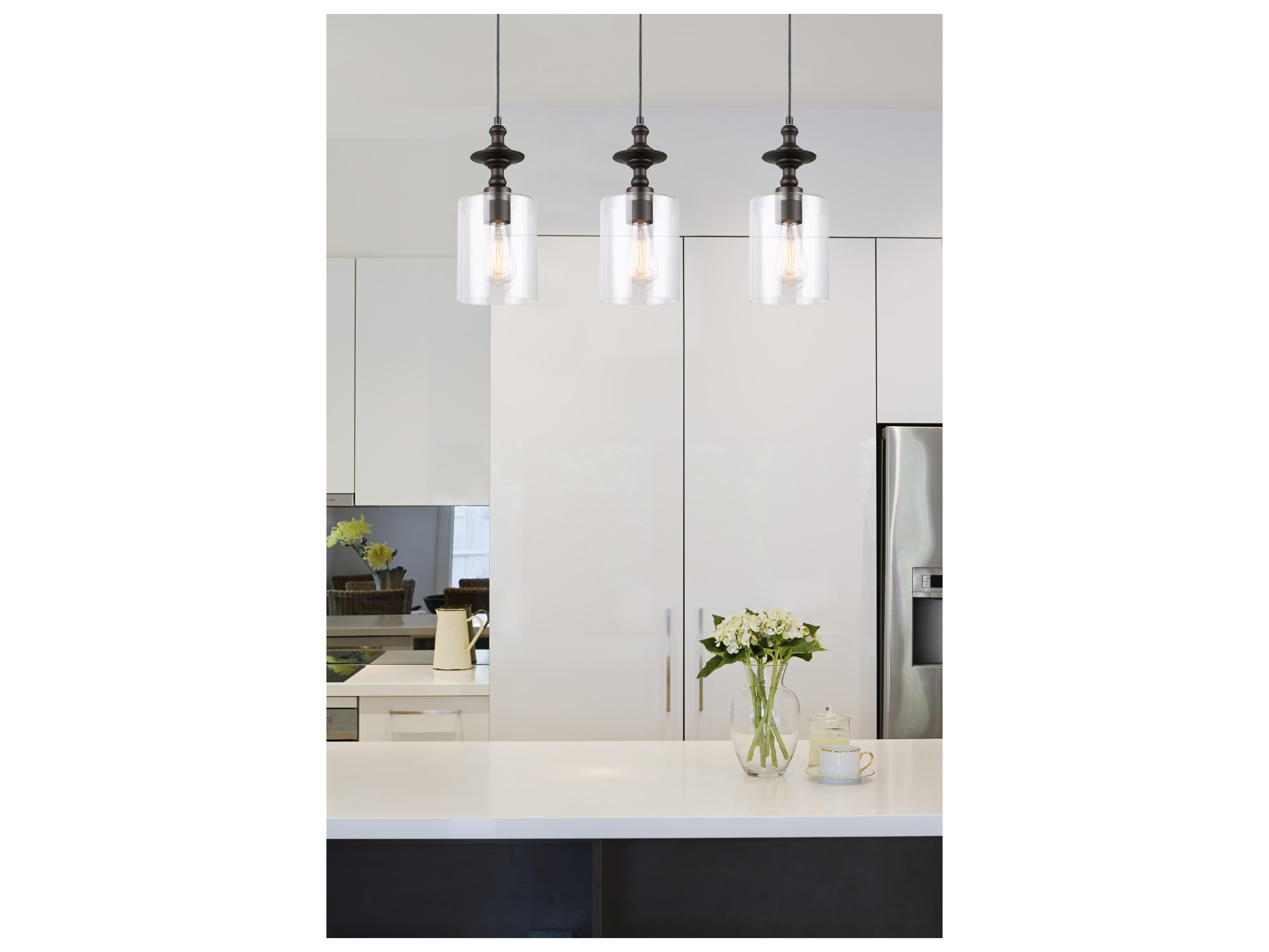 Canarm York 1 -light Bronze Cylinder Mini Pendant