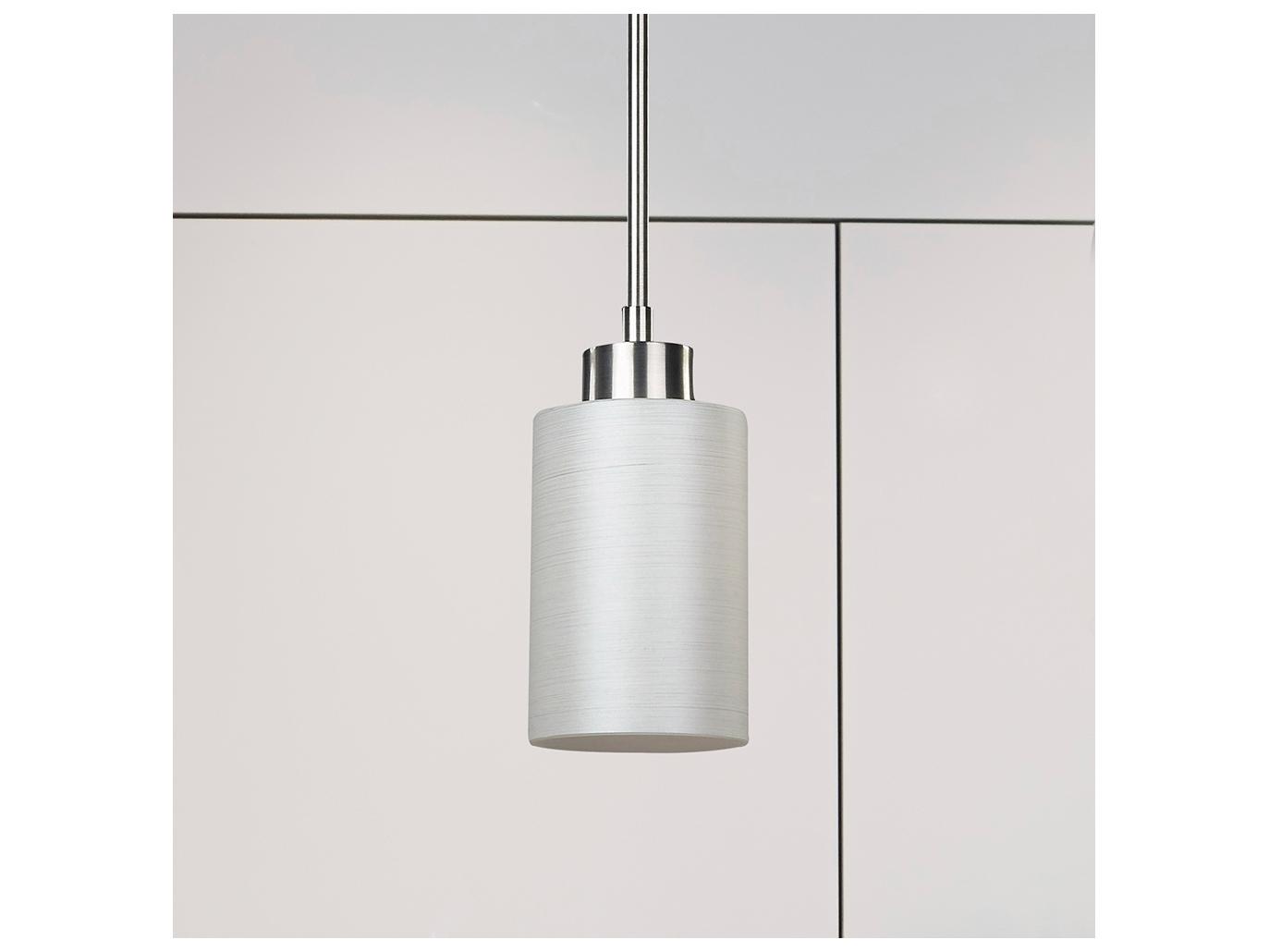 Canarm Margo 1 -light Pewter Cylinder Mini Pendant