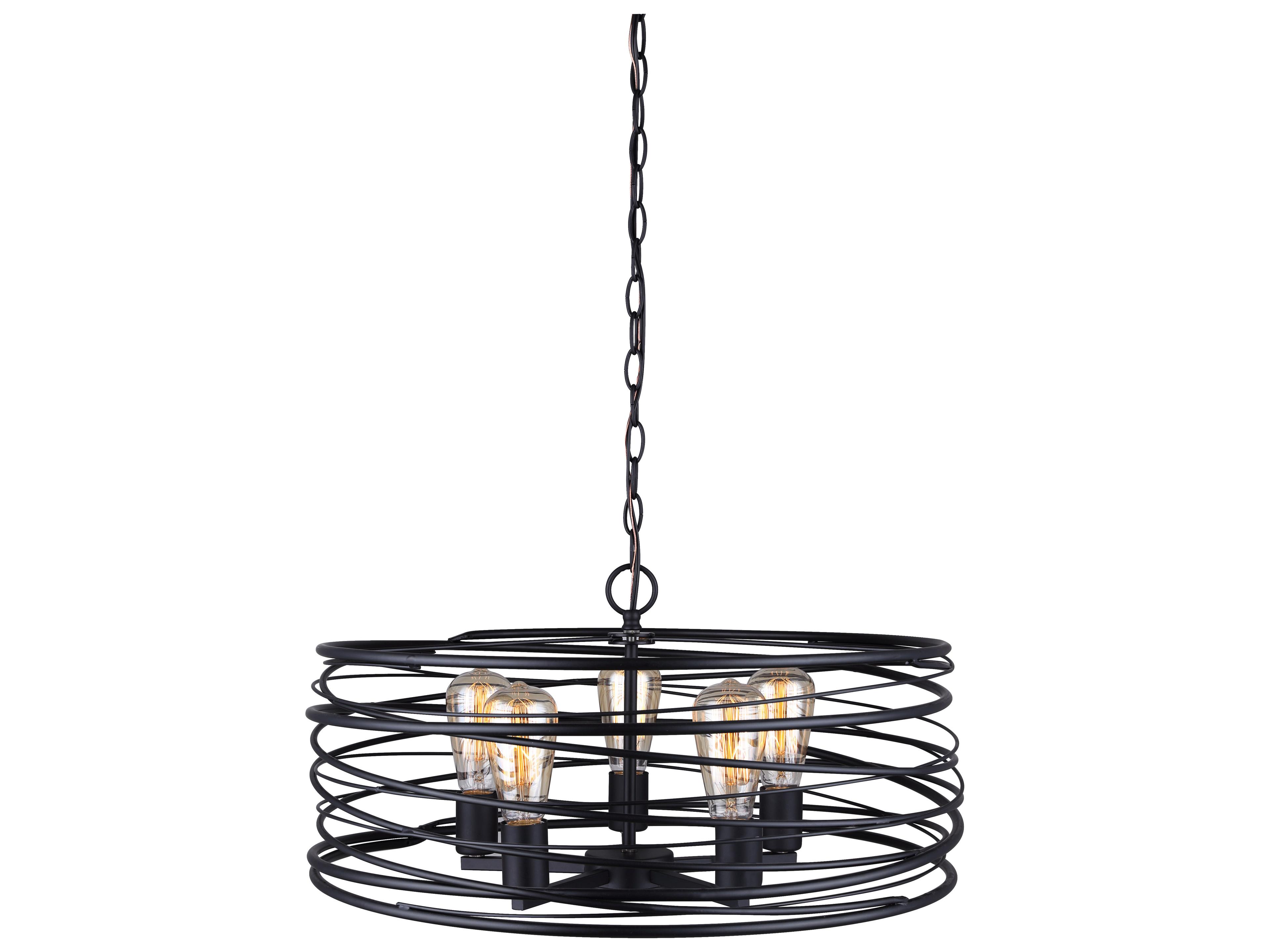 Canarm Ryland 5 -light Black Pendant