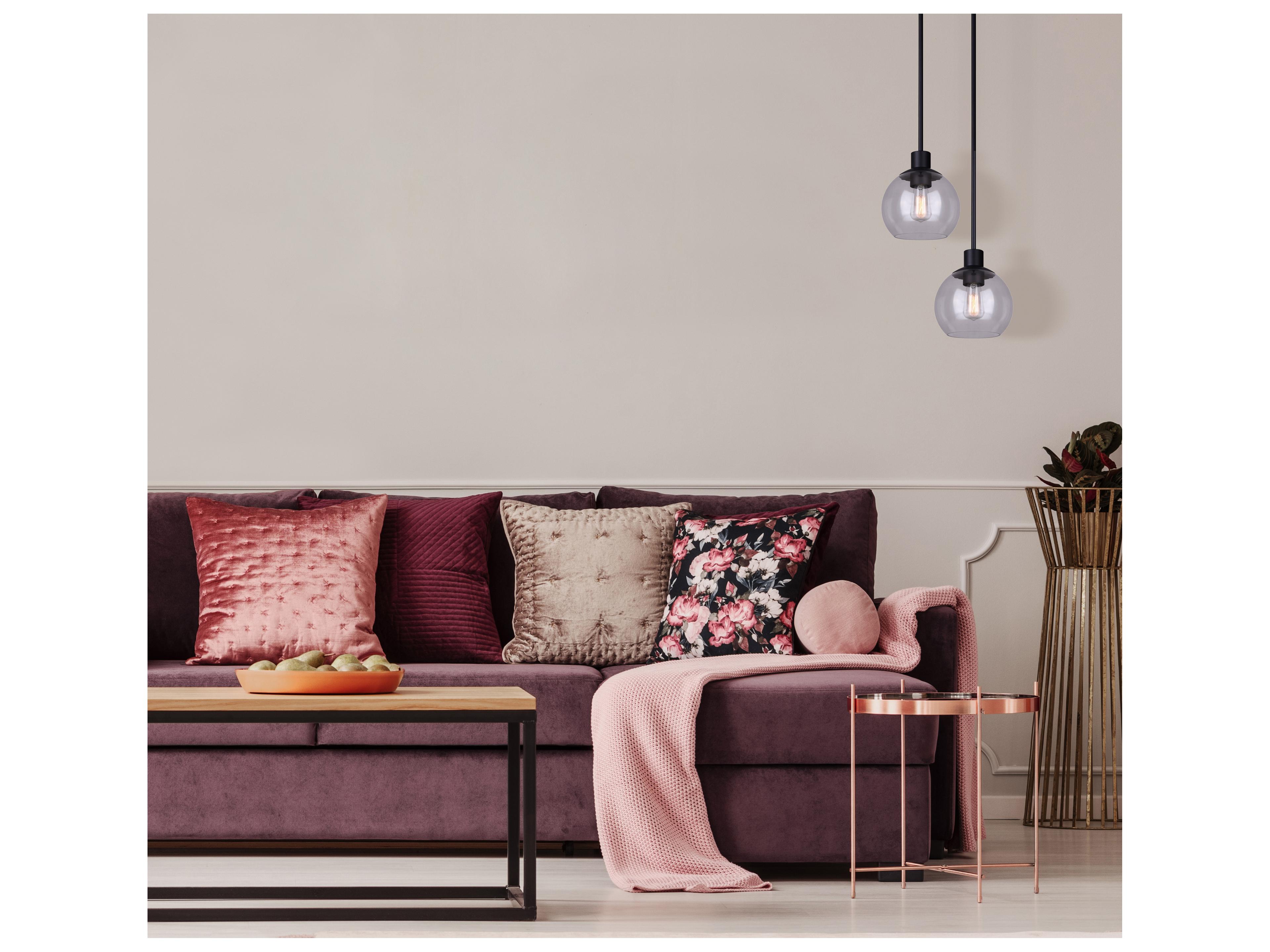 Canarm Landry 1 -light Black Globe Mini Pendant