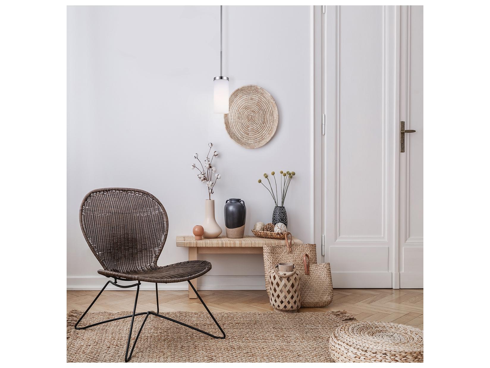 Canarm River 1 -light Nickel Cylinder Mini Pendant