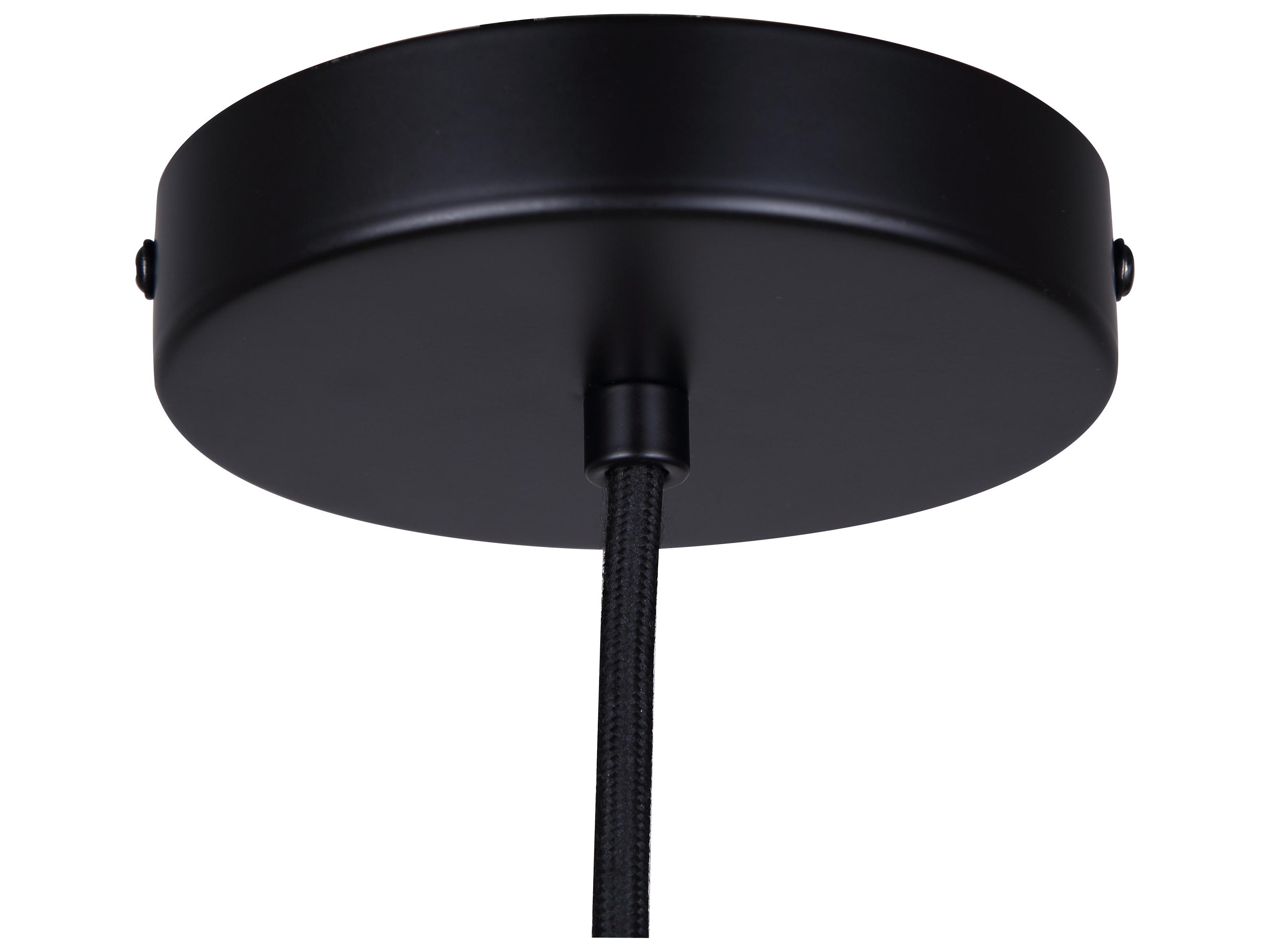 Canarm Jack 1 -light Black Dome Mini Pendant