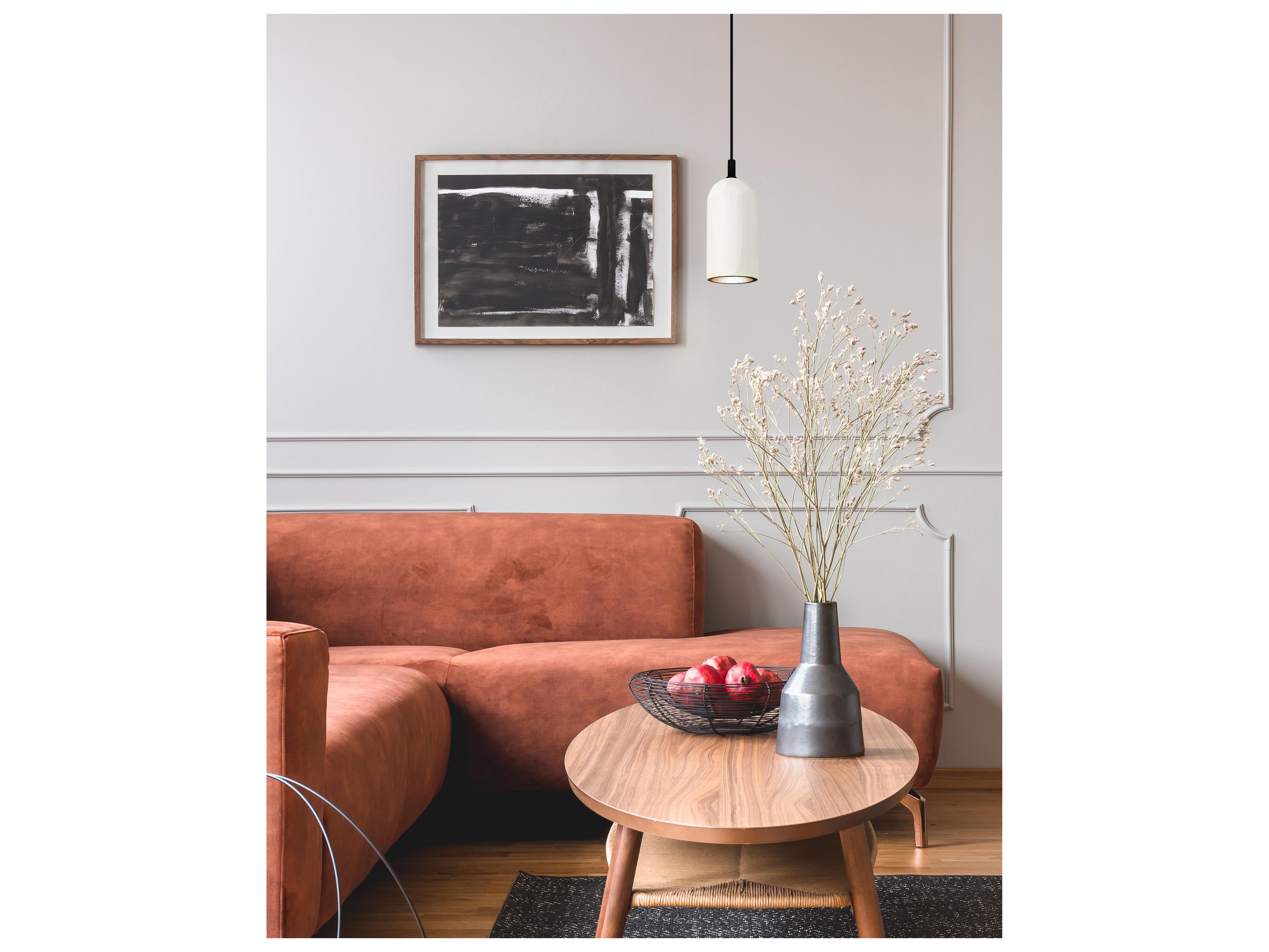 Canarm Jack 1 -light White Cylinder Mini Pendant