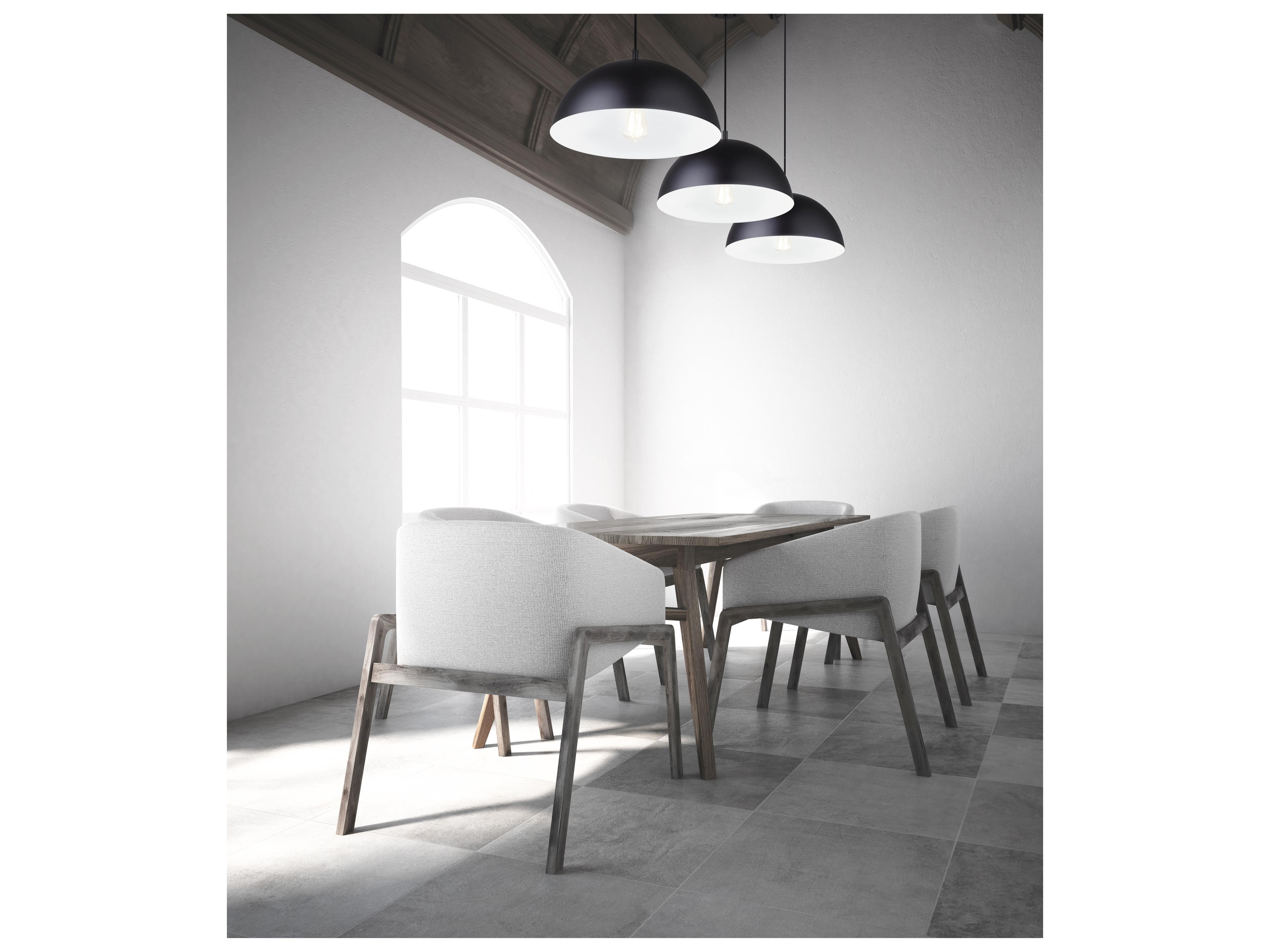 Canarm Sadie 1 -light Black Dome Pendant