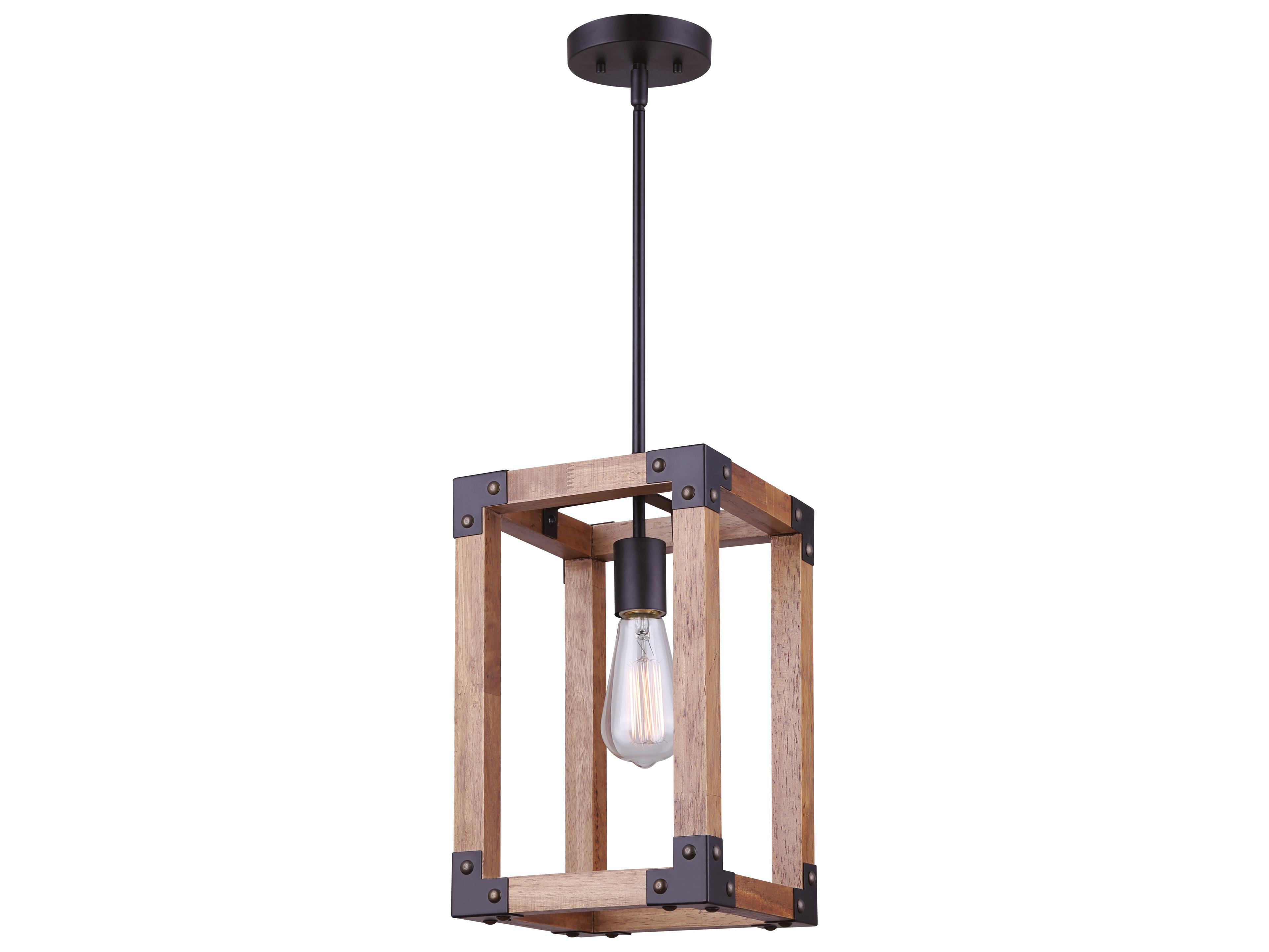 Canarm Moss 1 -light Black Mini Pendant
