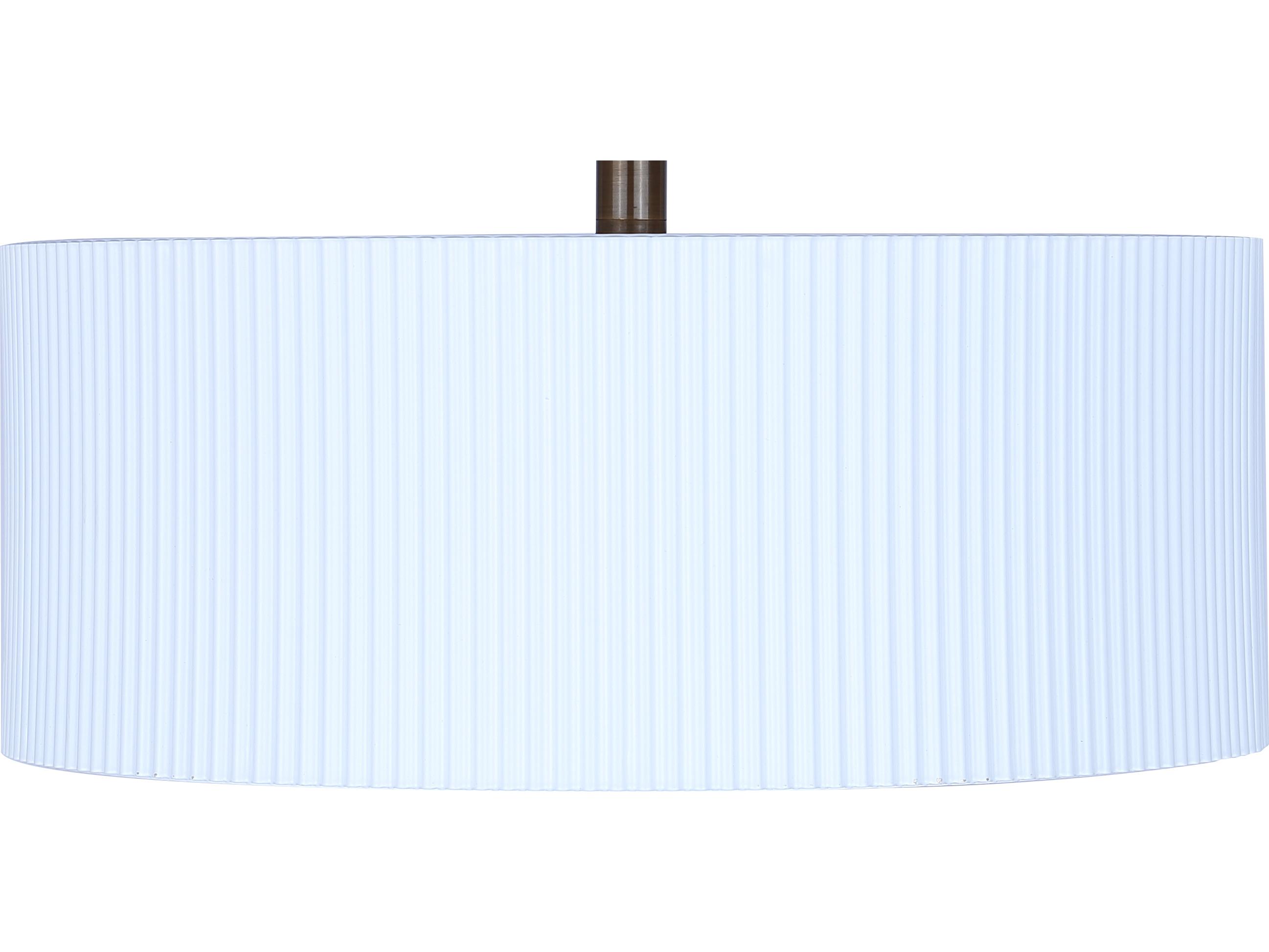 Canarm Rexton 2 -light White Drum Semi Flush Mount