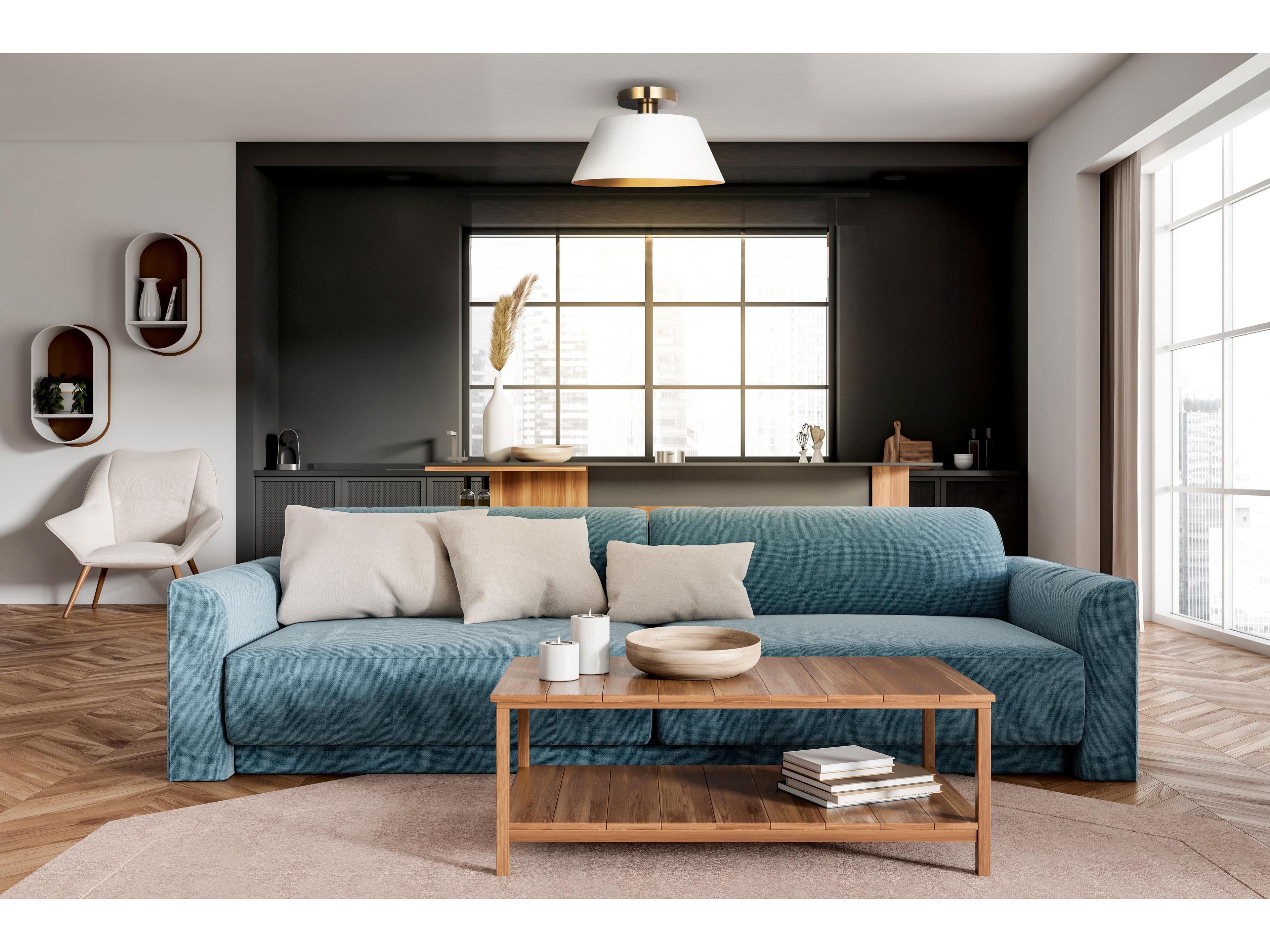 Canarm Daxton 1 -light White Semi Flush Mount