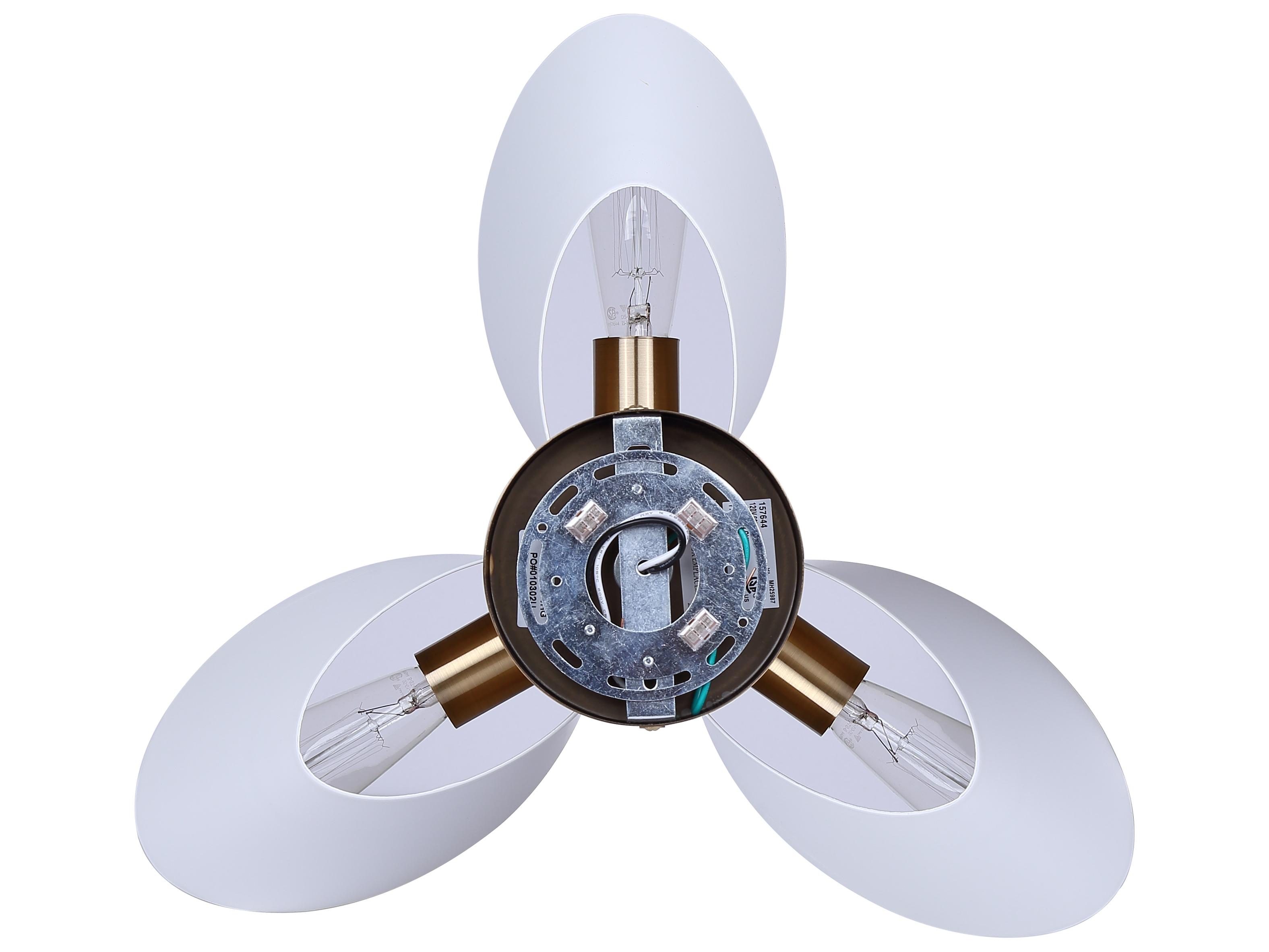 Canarm Daxton 3 -light White Semi Flush Mount