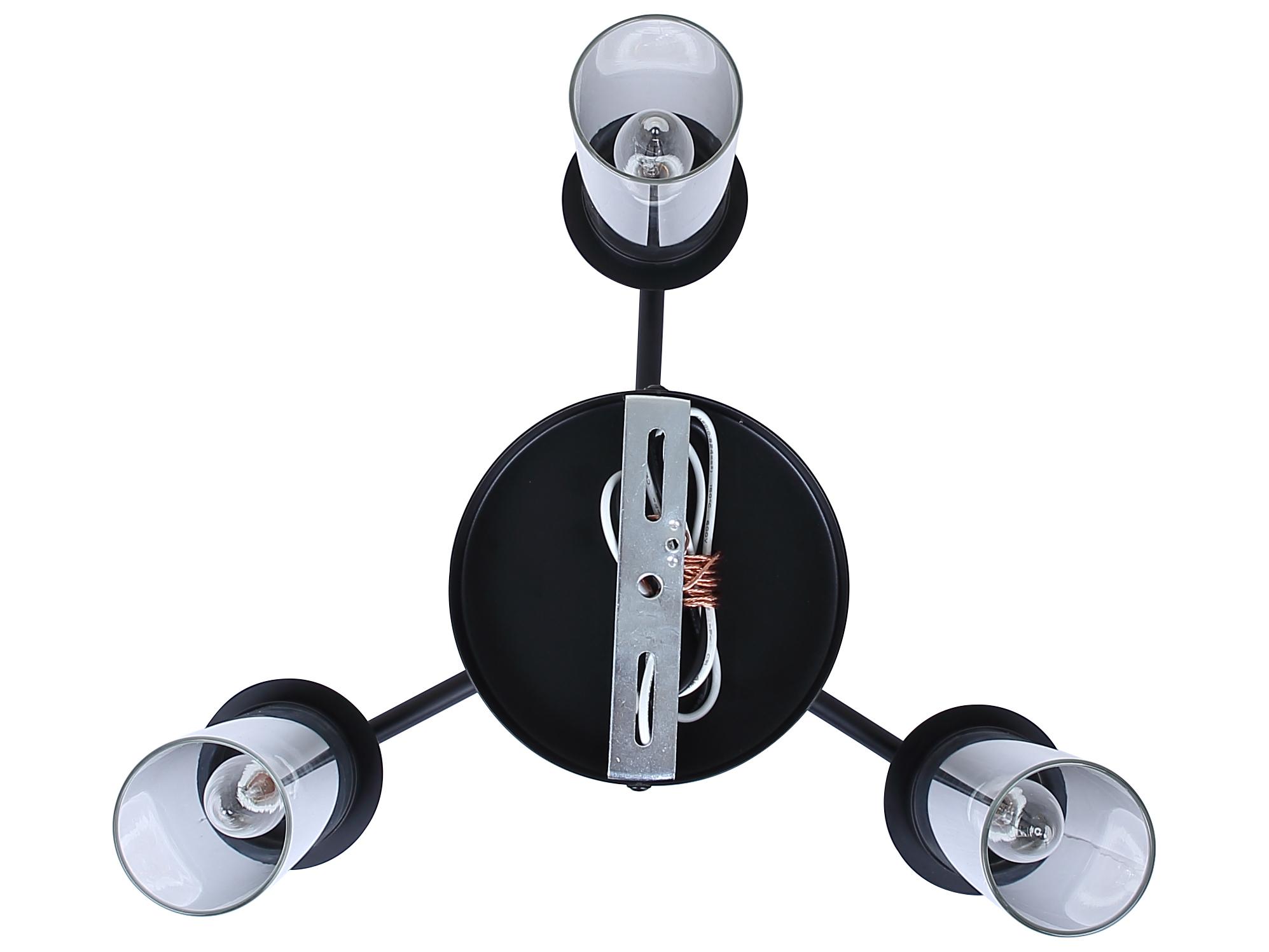 Canarm Benson 3 -light Black Cylinder Semi Flush Mount