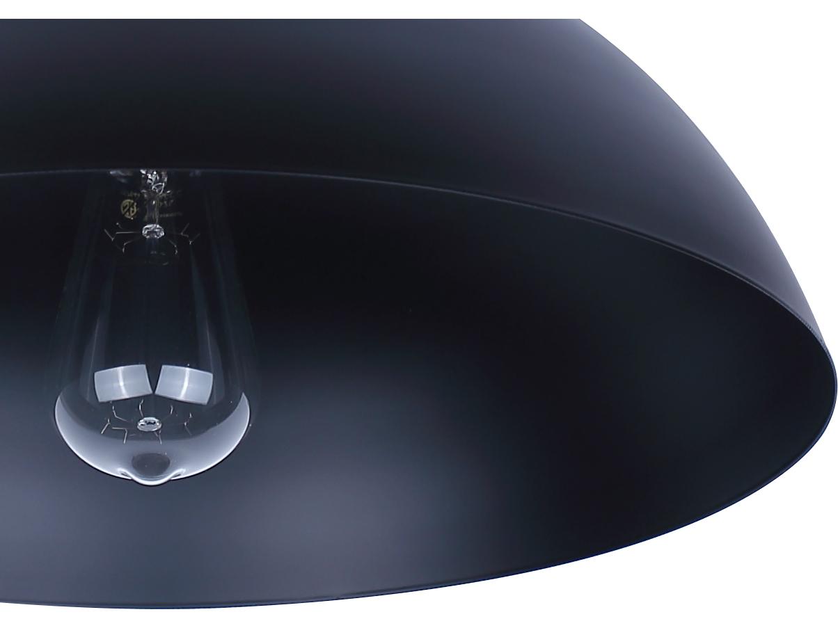 Canarm Eddie 1 -light Black Bowl Semi Flush Mount