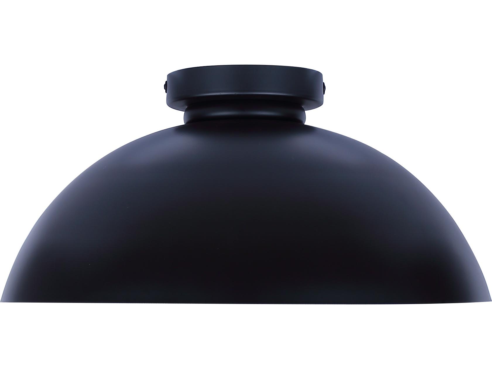 Canarm Eddie 1 -light Black Bowl Semi Flush Mount