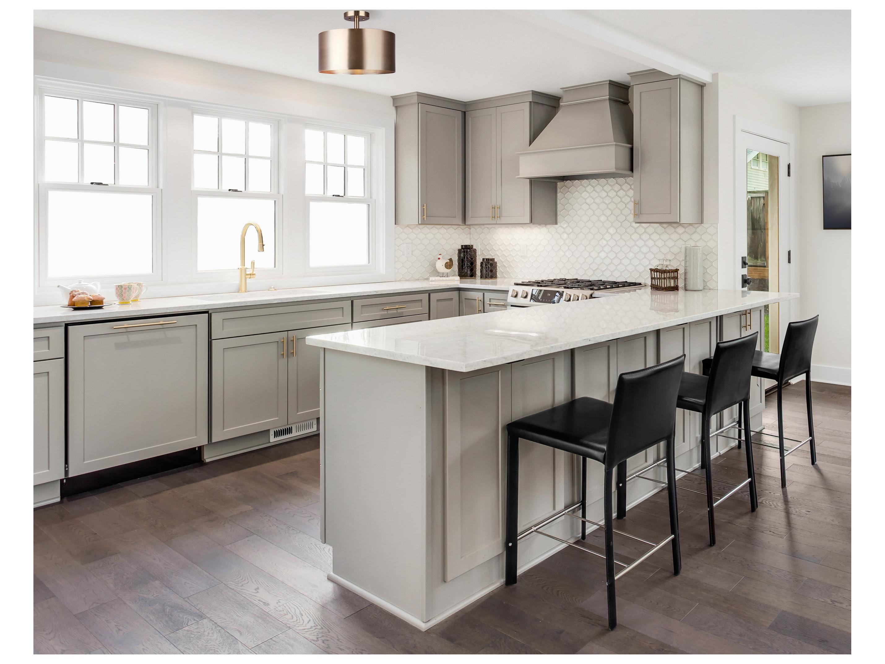 Canarm Lola 3 -light Gold Drum Semi Flush Mount