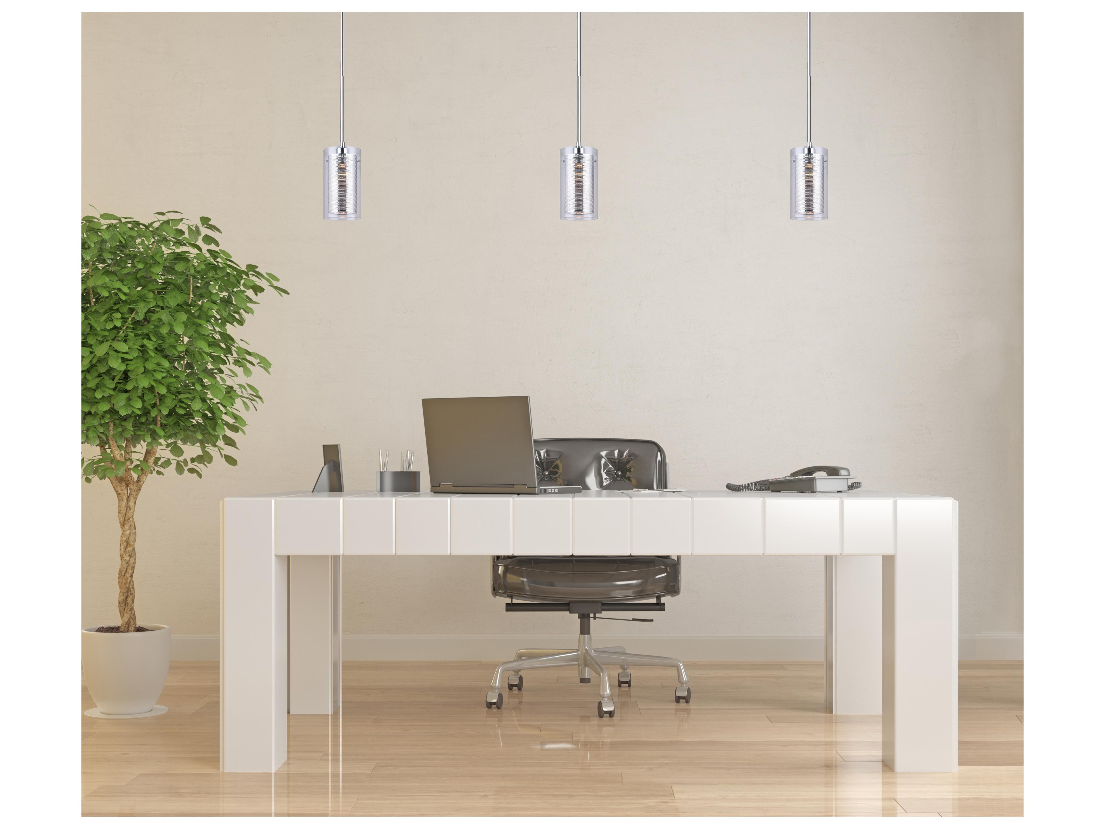 Canarm Rohe 1 -light Chrome Cylinder Mini Pendant