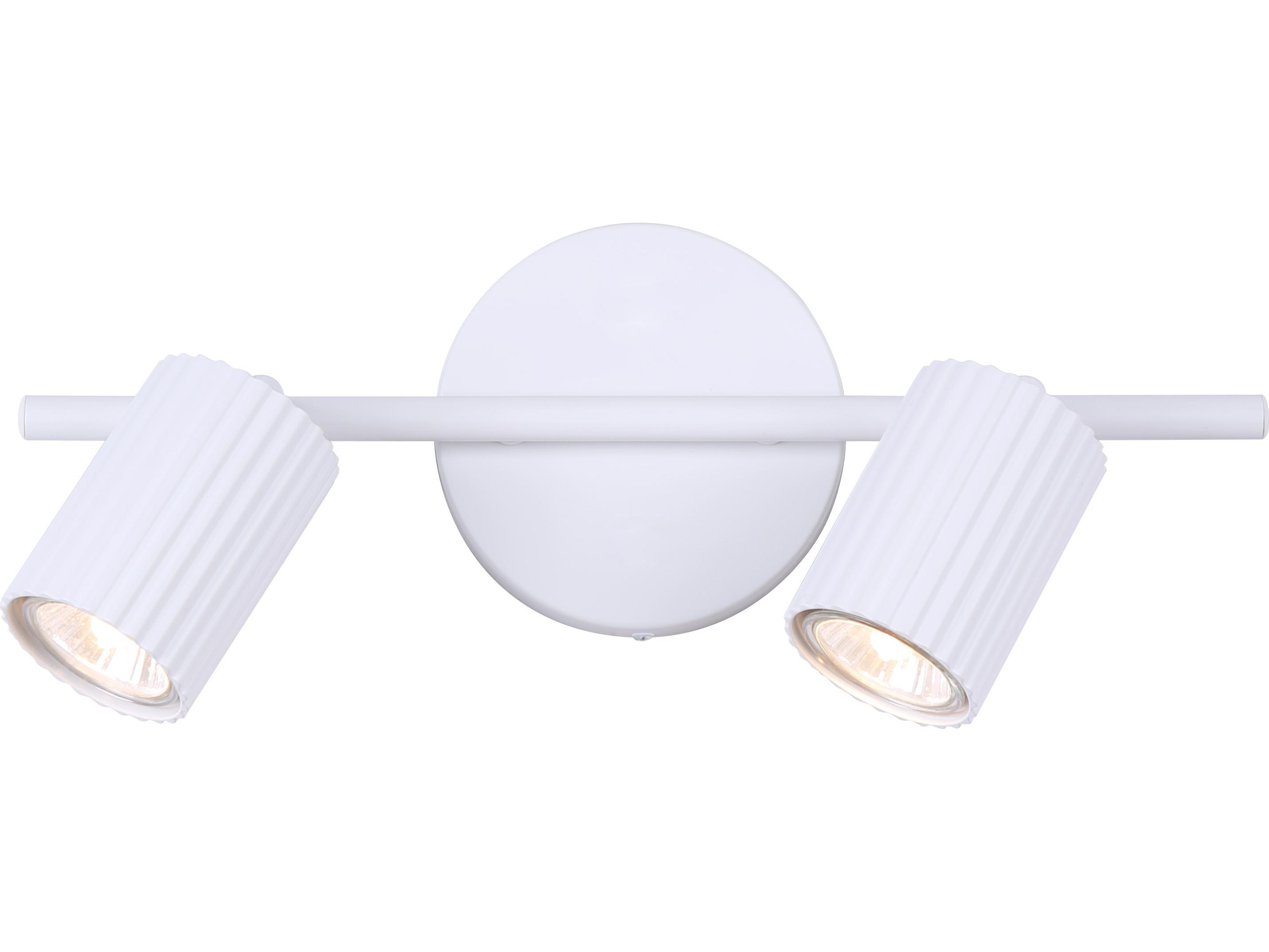 Canarm Rexton 2 -light White LED Cylinder Track & Rail Light