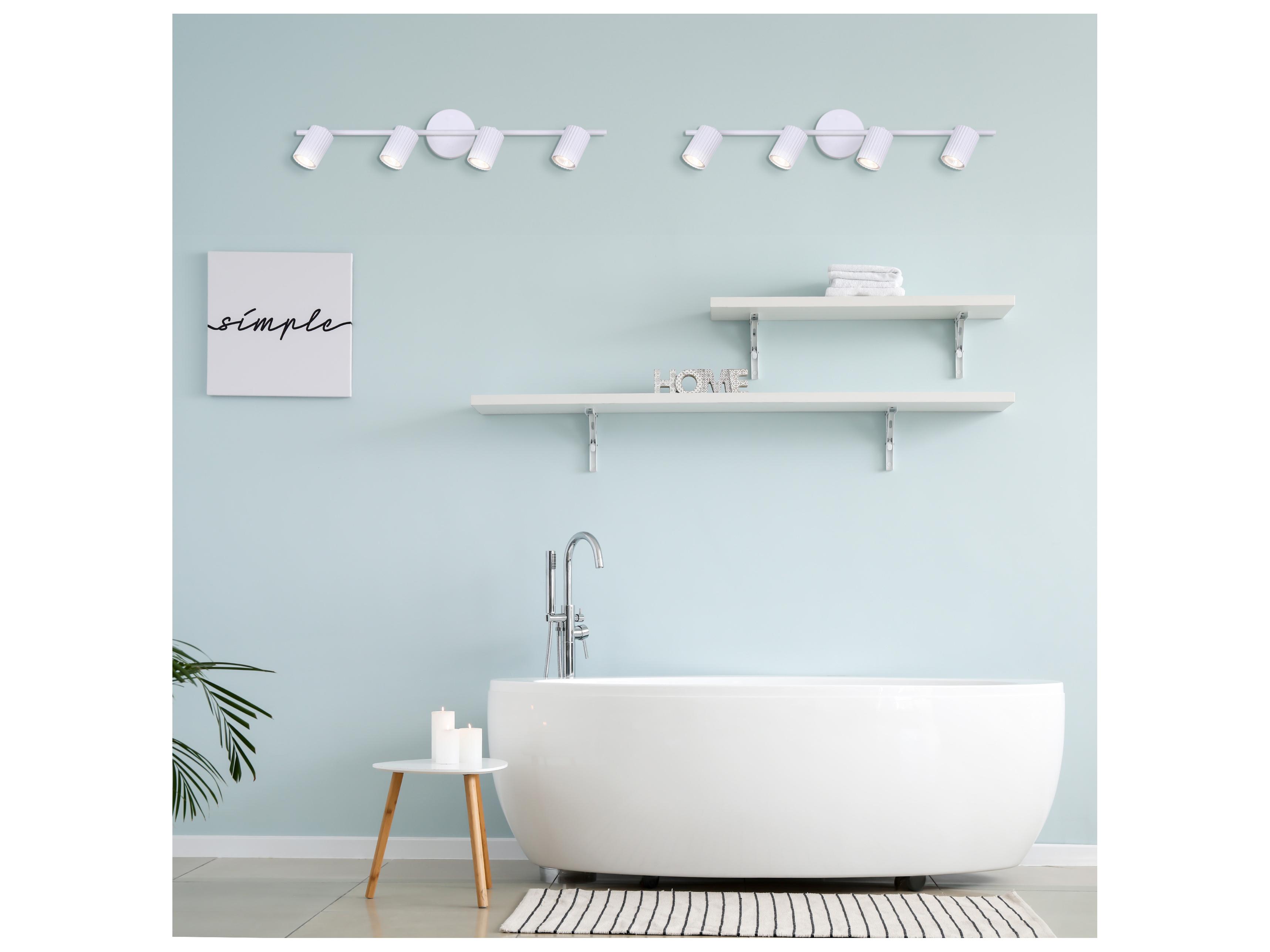 Canarm Rexton 4 -light White LED Cylinder Track & Rail Light