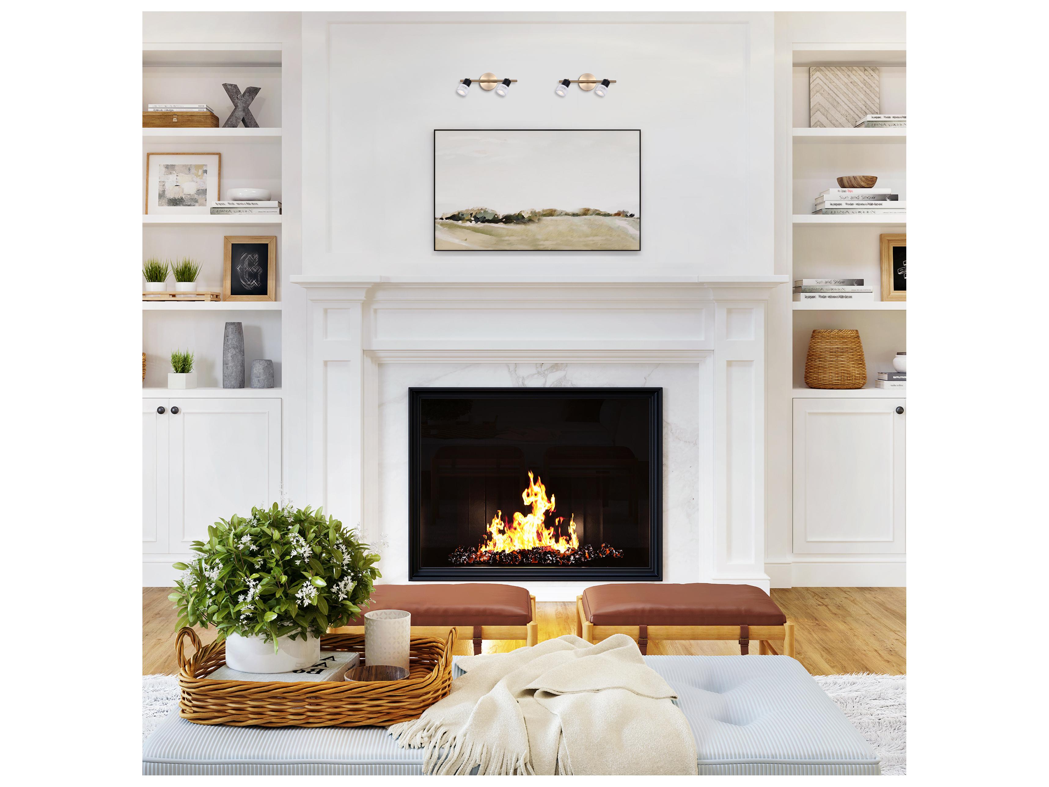 Canarm Elsee 2 -light Gold Cylinder Track & Rail Light