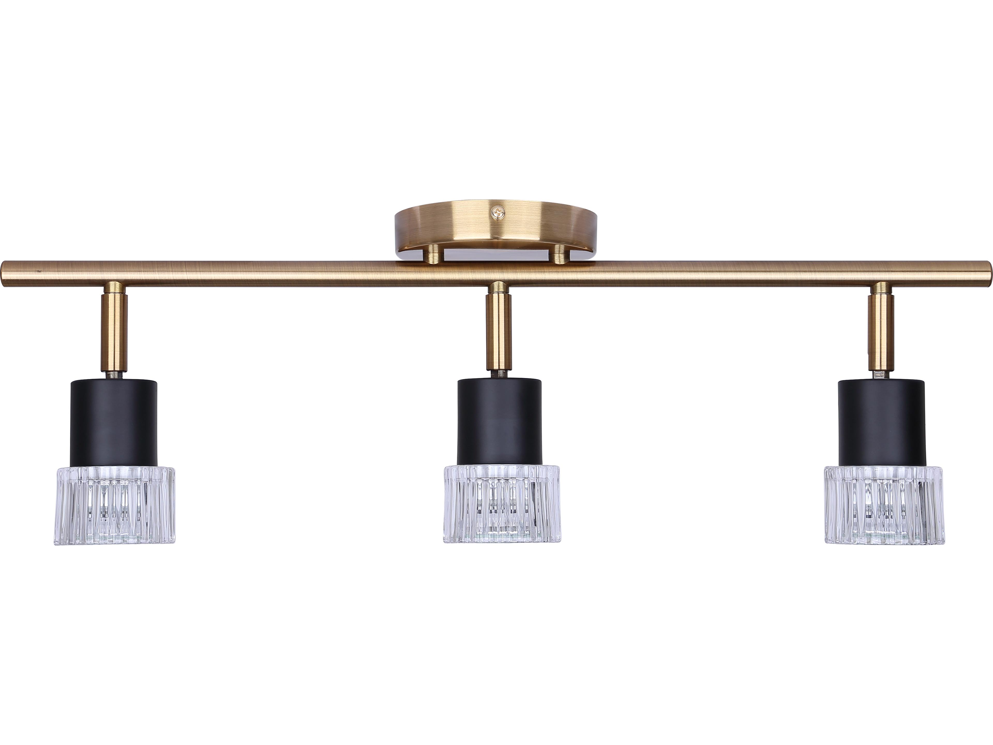 Canarm Elsee 3 -light Black Cylinder Track & Rail Light