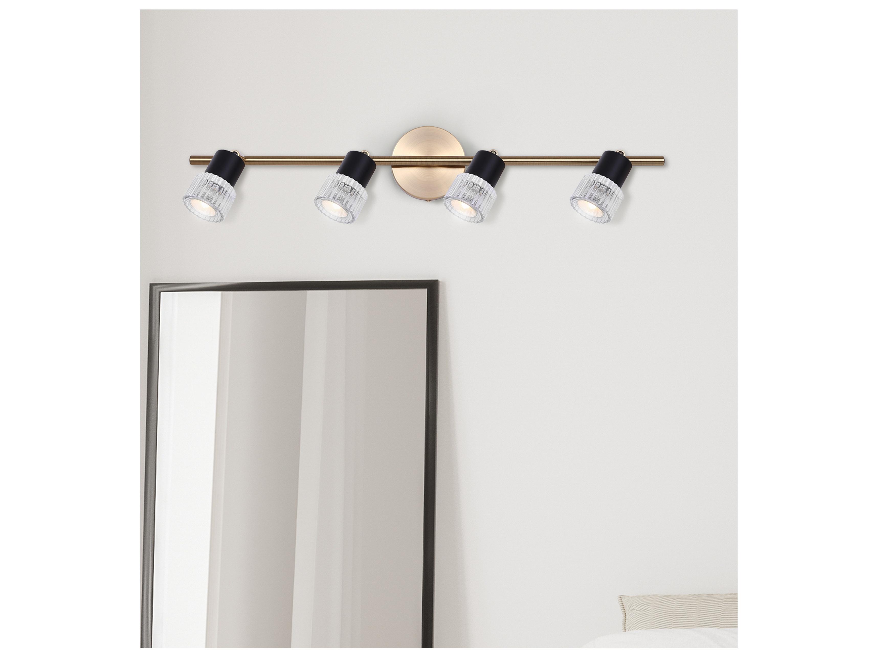 Canarm Elsee 4 -light Gold LED Cylinder Track & Rail Light