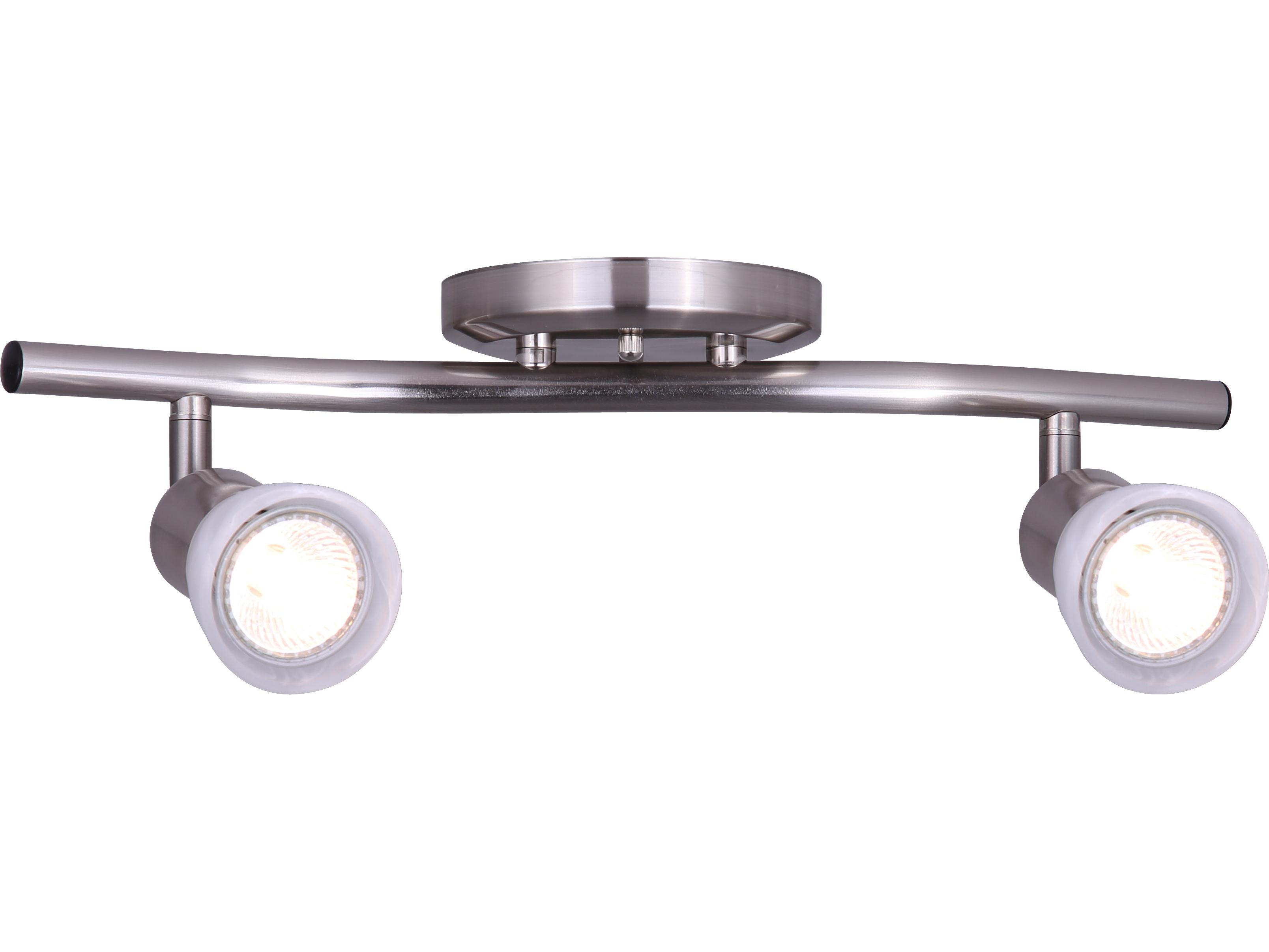 Canarm James 2 -light Pewter Track & Rail Light