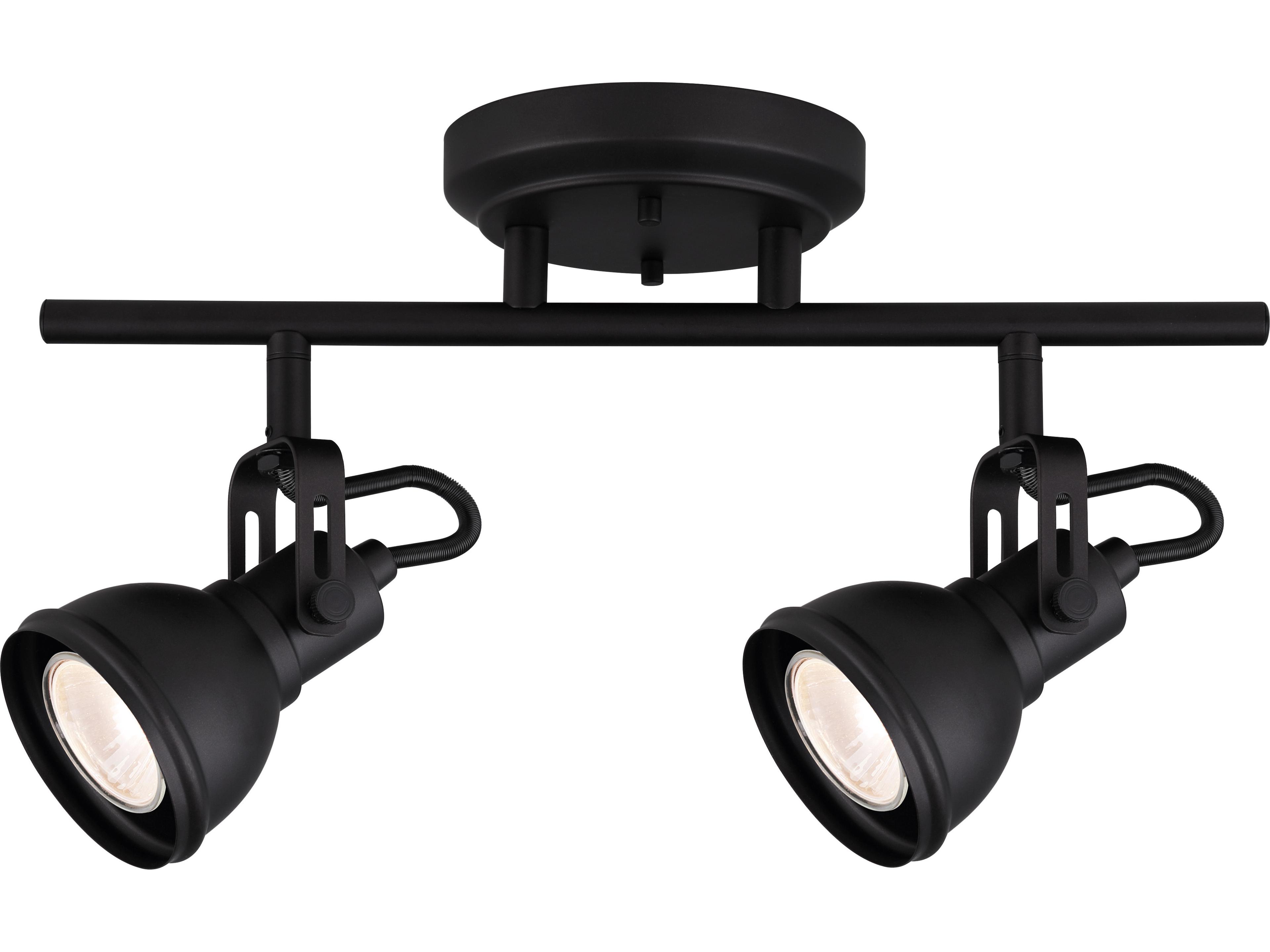 Canarm Polo 2 -light Black Track & Rail Light