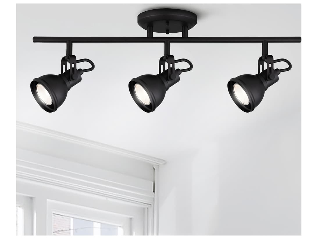 Canarm Polo 3 -light Black Track & Rail Light