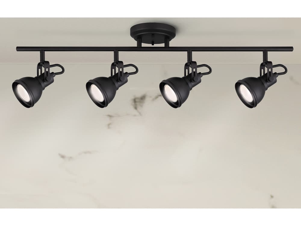 Canarm Polo 4 -light Black Track & Rail Light
