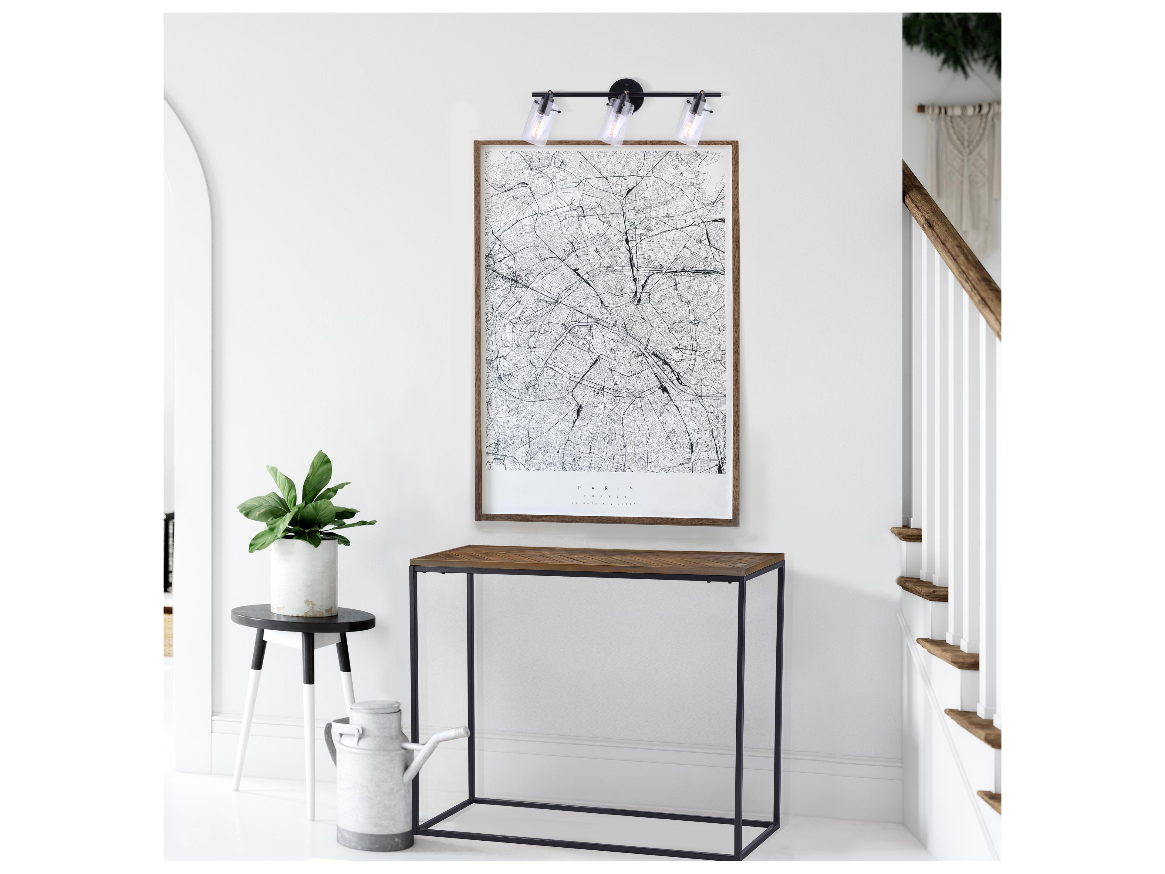 Canarm Joni 3 -light Black Cylinder Track & Rail Light