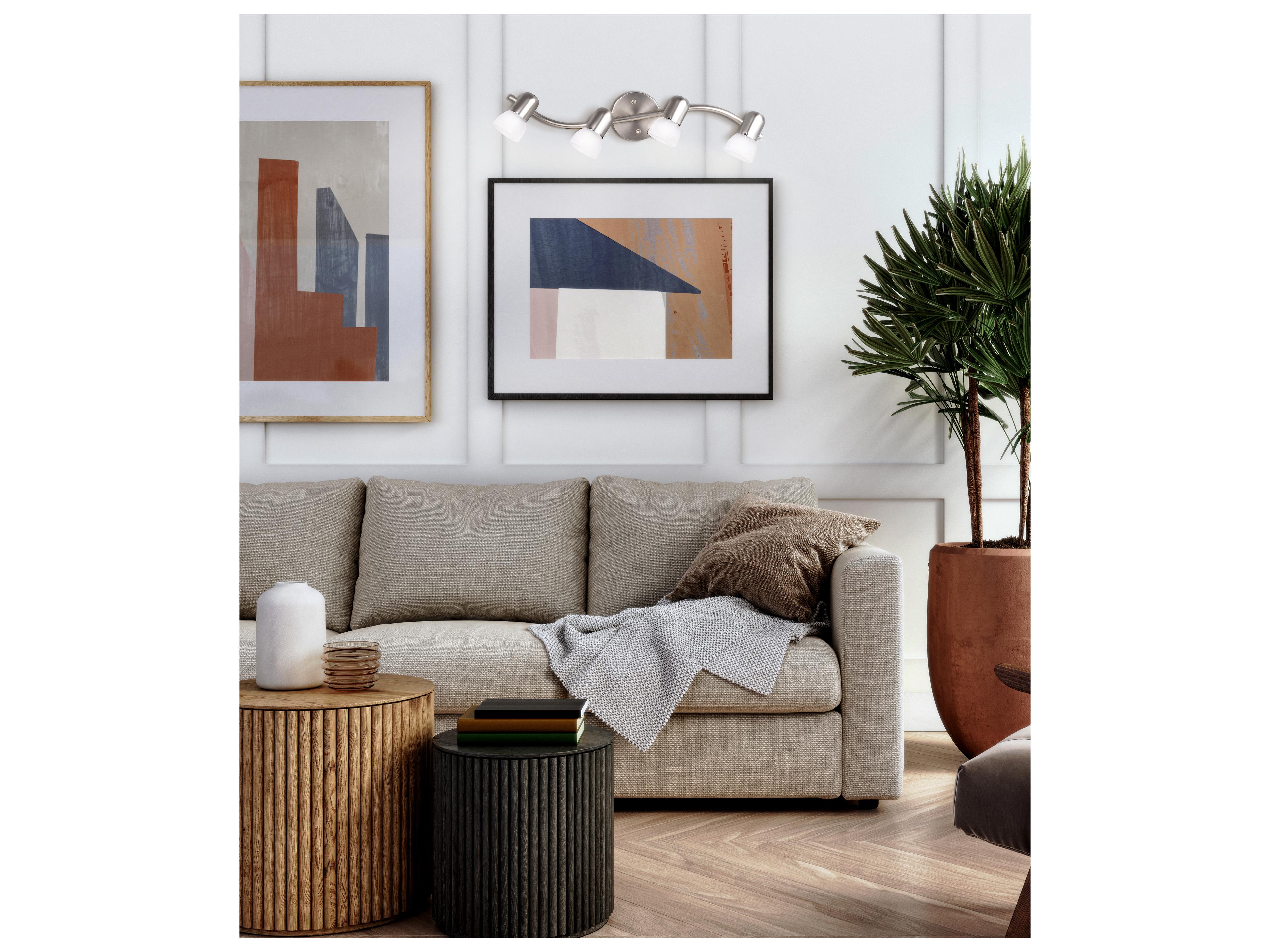 Canarm Jasper 4 -light Pewter Bell Track & Rail Light