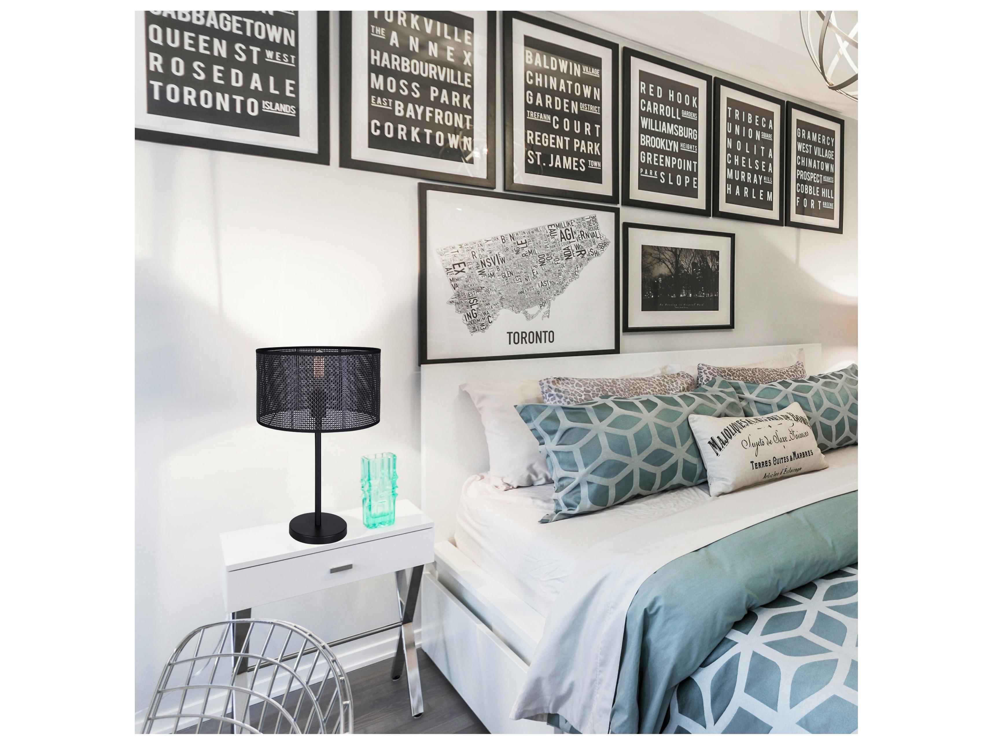 Canarm Bellamy Black Table Lamp