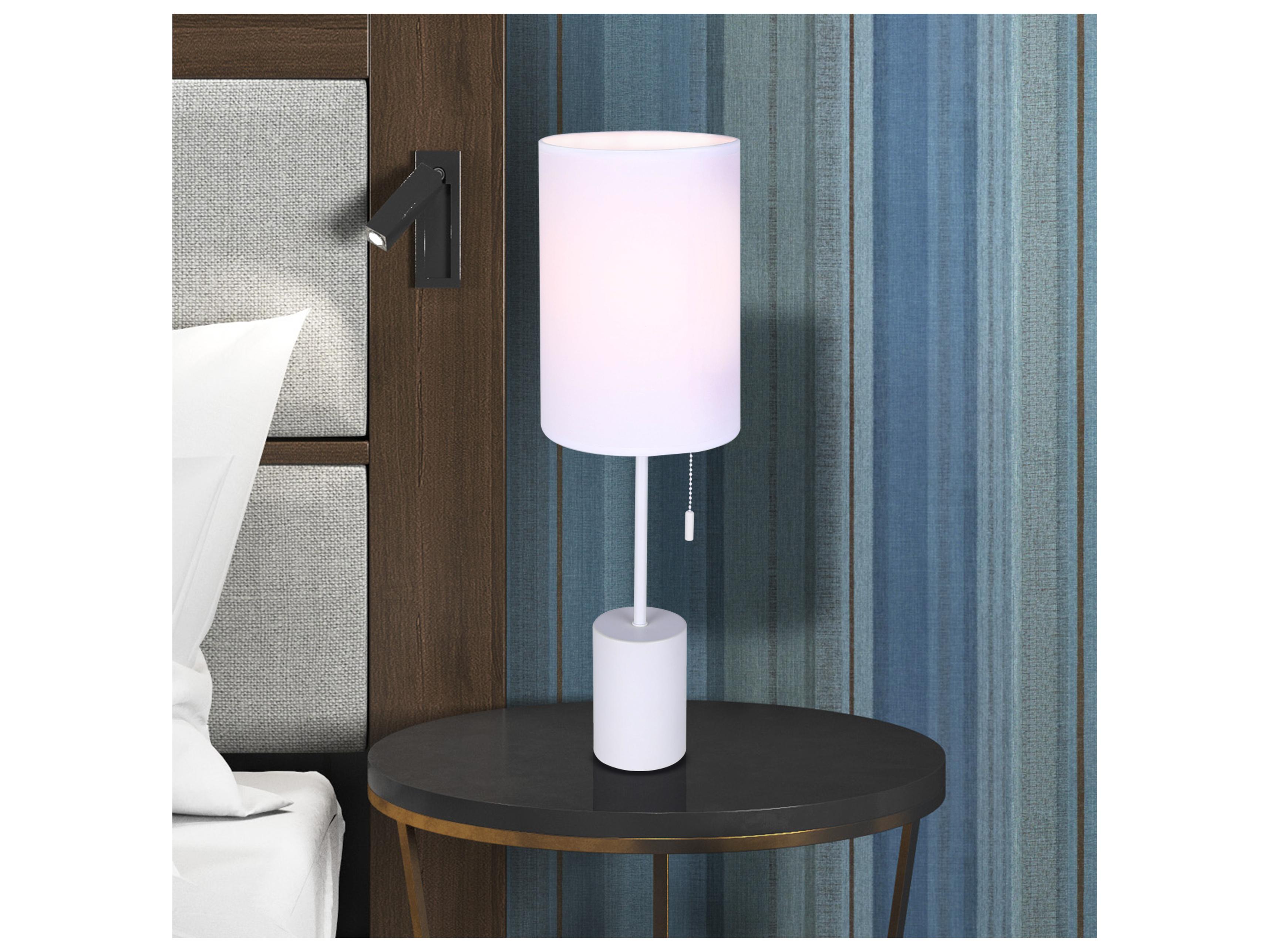Canarm Flint White Table Lamp