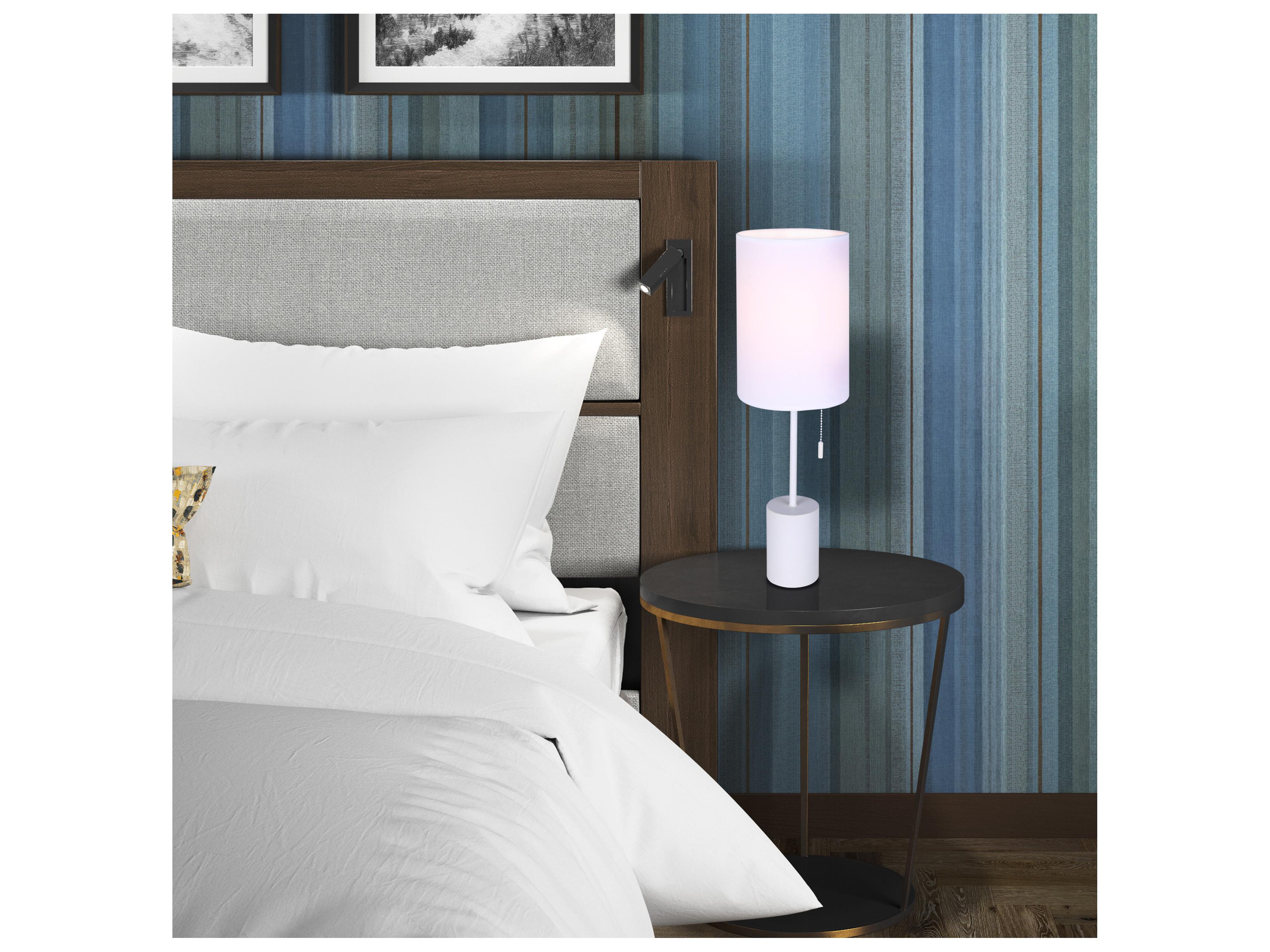 Canarm Flint White Table Lamp